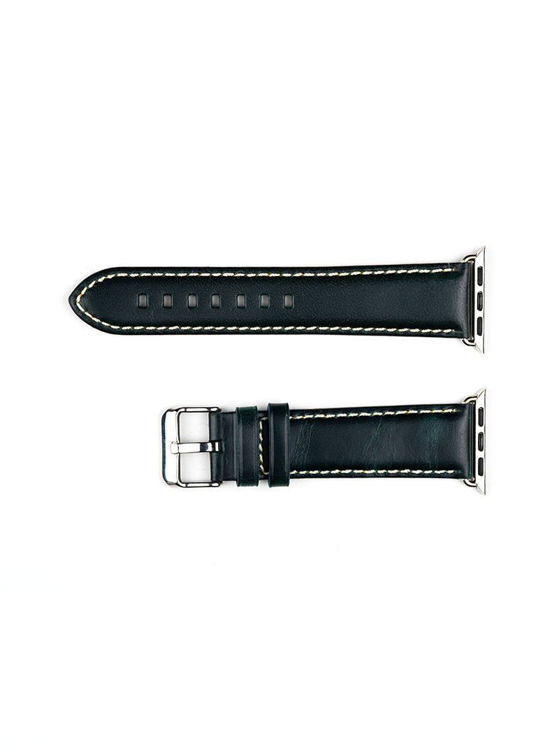 Correa De Cuero Genuino para Apple Watch - Verde Natural