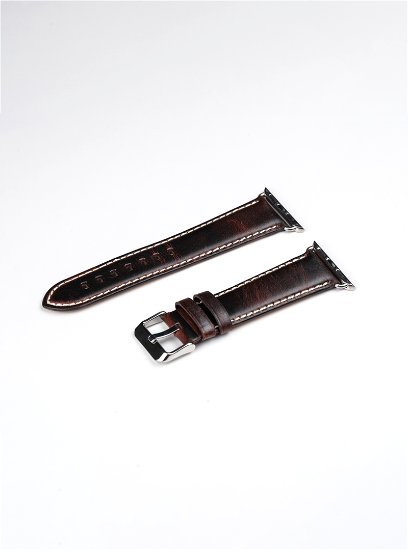 Correa De Cuero Genuino para Apple Watch - Moro