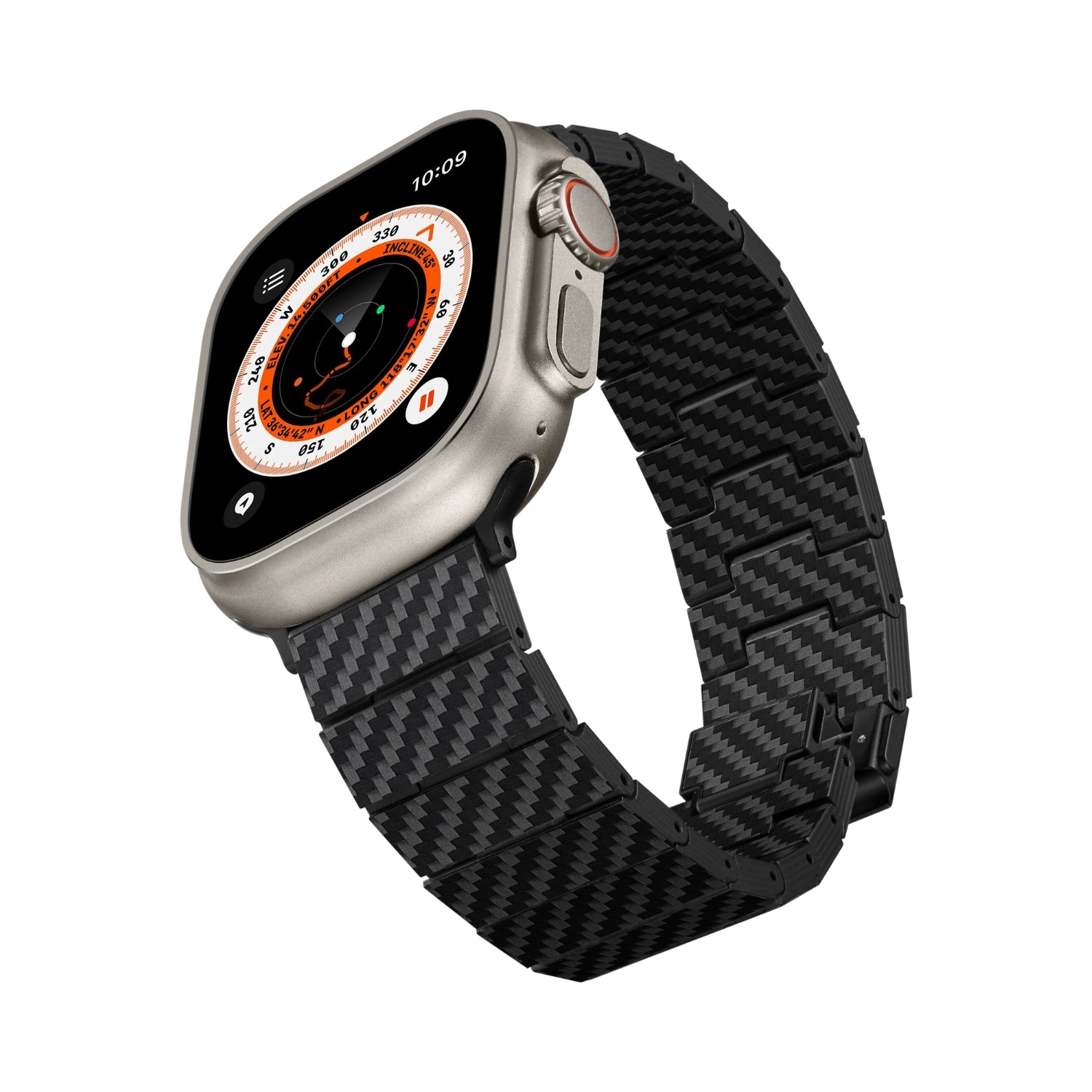 Correa de Fibra de Carbono Genuino para Apple Watch