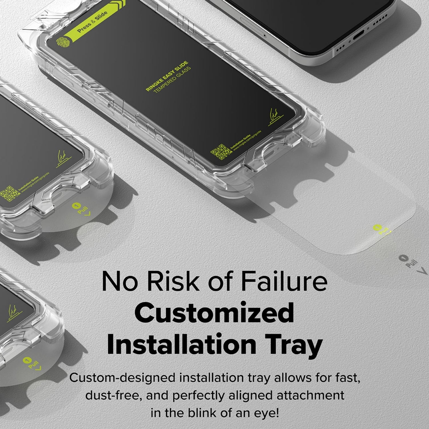 Protector de Pantalla Vidrio Ringke Easy Slide iPhone 16 (Instalador) ( 2pack)