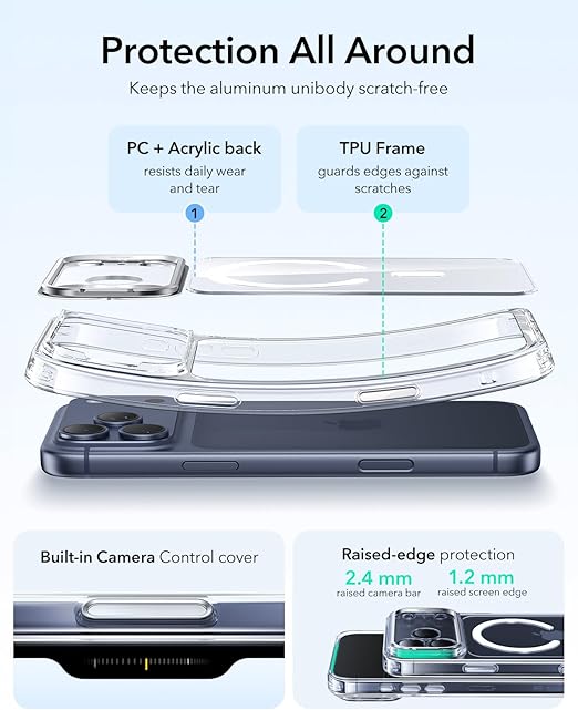 Case ESR Hybrid Stash Stand - iPhone 17 Pro Max (Camera Control)