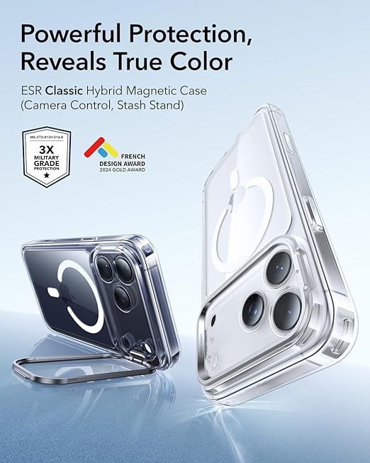 Case ESR Hybrid Stash Stand - iPhone 17 Pro Max (Camera Control)