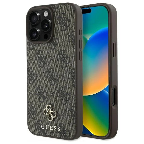 Case Guess Classic Logo iPhone 16 Pro | 4G Colección Brown