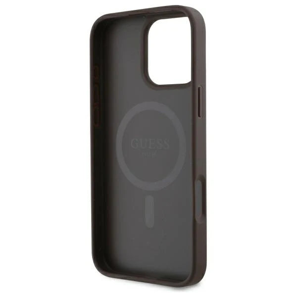 Case Guess Classic Logo iPhone 16 Pro | 4G Colección Brown