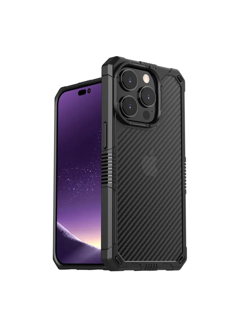 Case Antishock Carbono Transparente iPhone 14 Pro Max