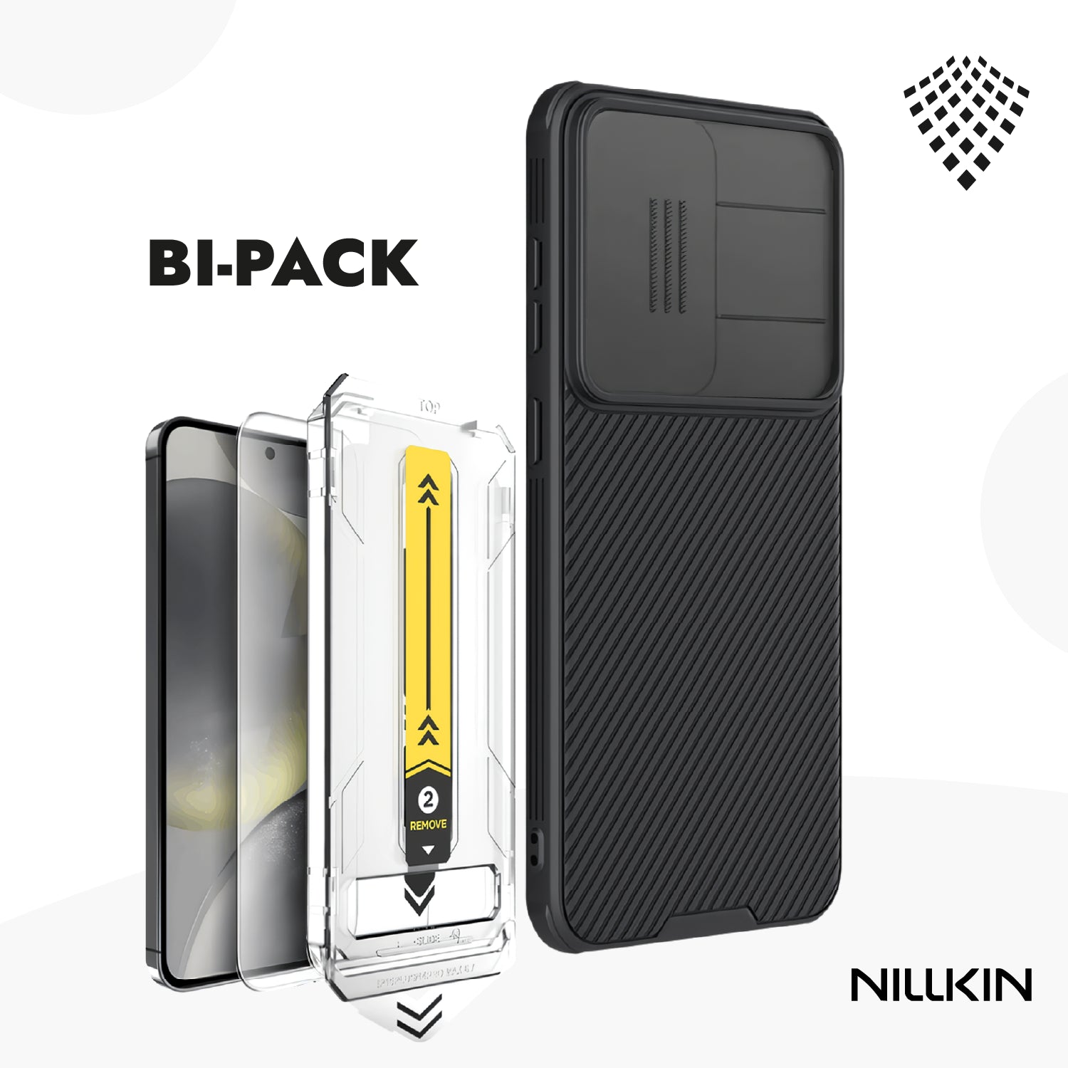 Bi-Pack Nillkin CamShield Pro 360 + Vidrio Templado HD para Samsung Galaxy S25