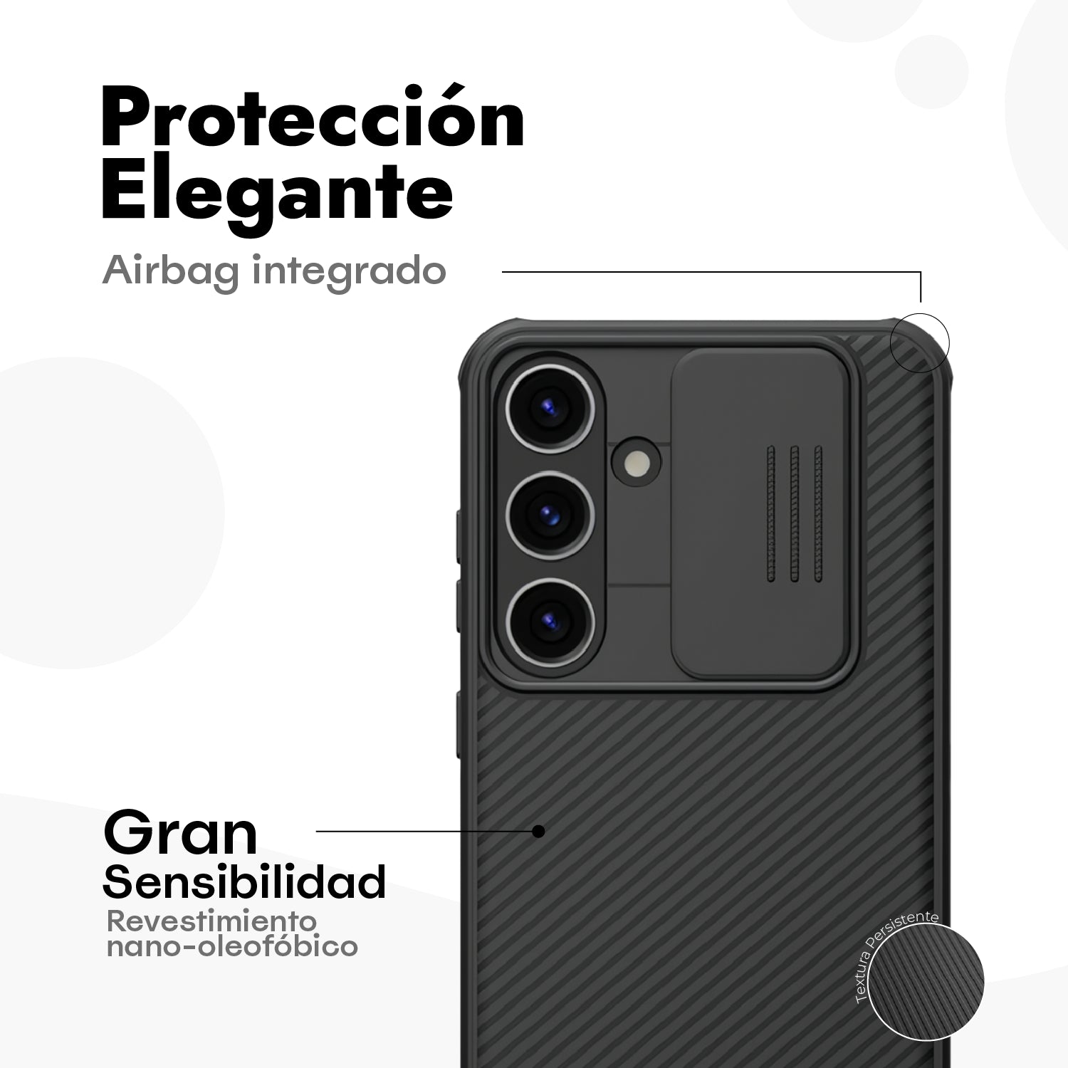 Bi-Pack Nillkin CamShield Pro 360 + Vidrio Templado HD para Samsung Galaxy S25