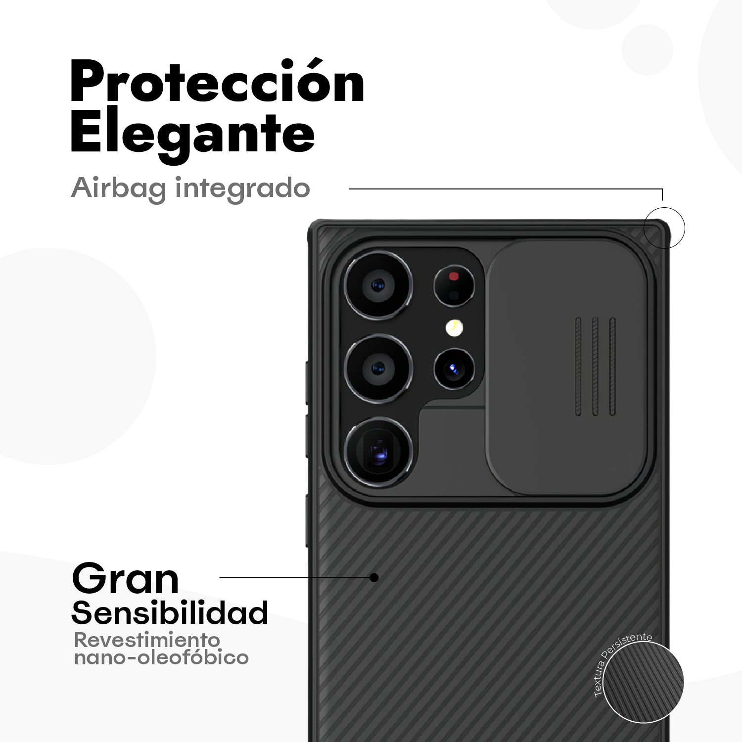 Bi-Pack Nillkin CamShield Pro 360 + Vidrio Templado HD - Galaxy S24 Ultra