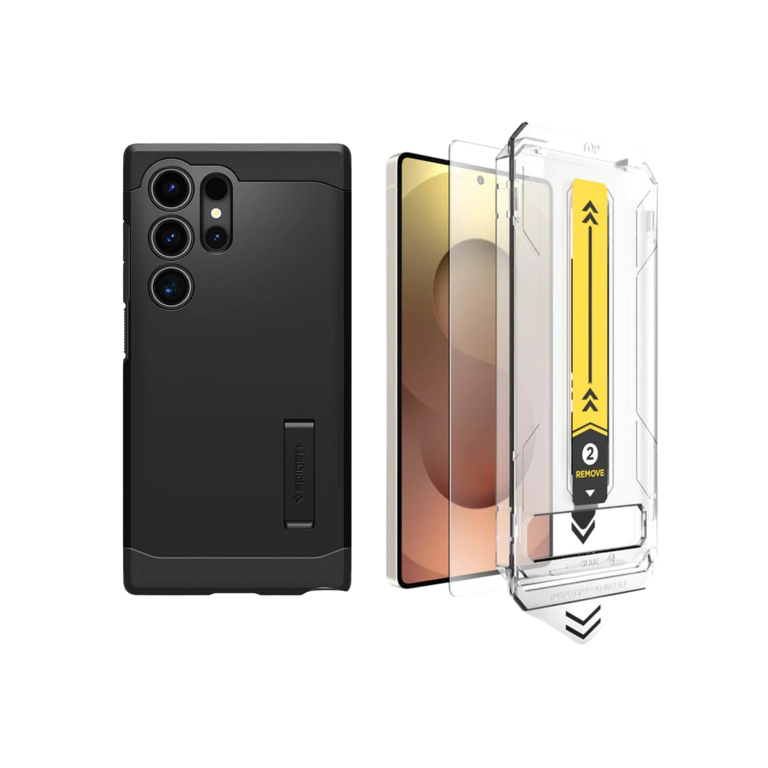 Case Spigen Tough Armor Magfit + Vidrio Templado HD - Galaxy S24 Ultra