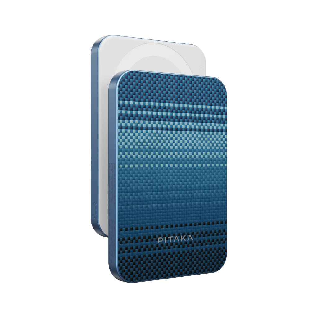 Powerbank Pitaka Batería Portatil Qi2  15w - Fibra Aramida Premium