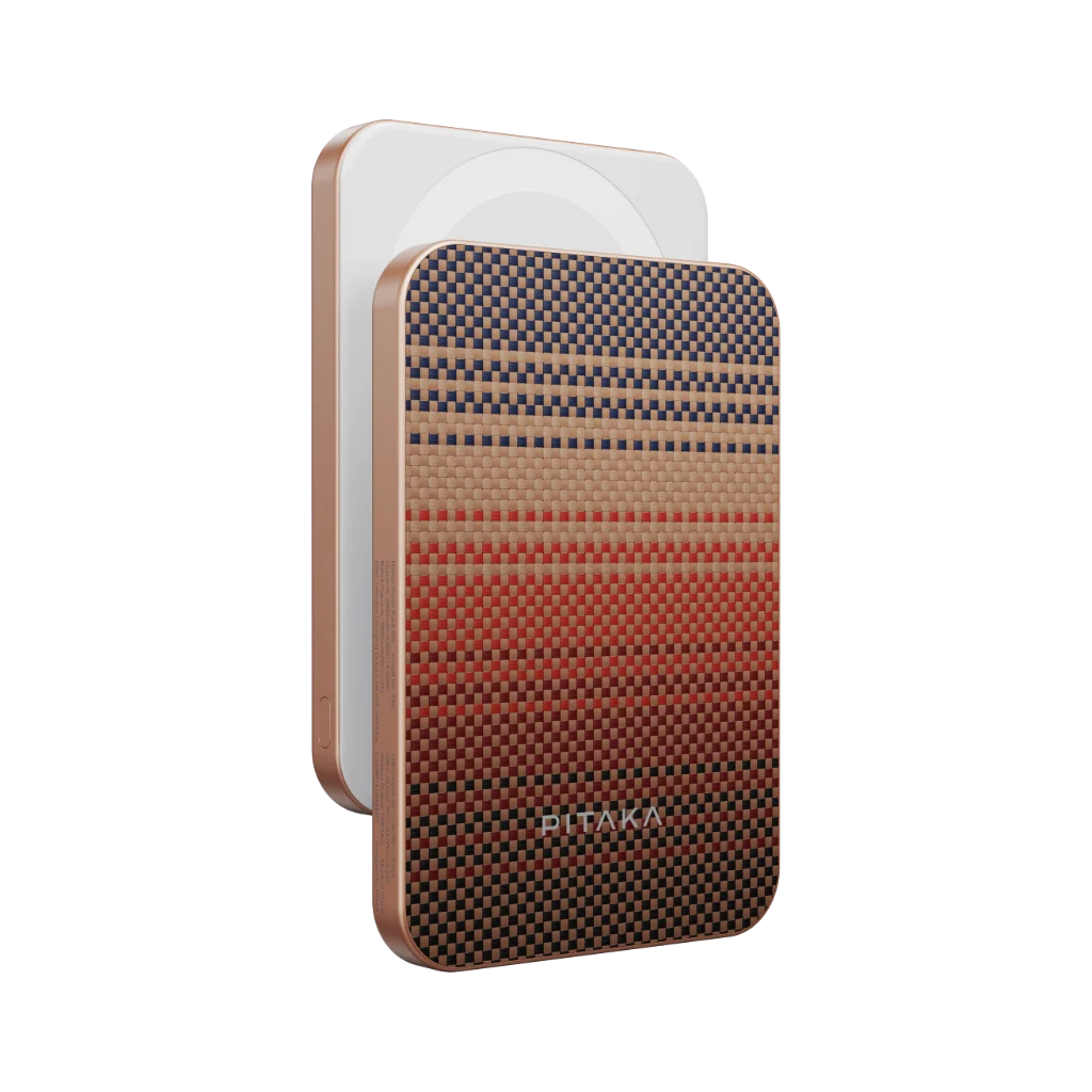 Powerbank Pitaka Batería Portatil Qi2  15w - Fibra Aramida Premium