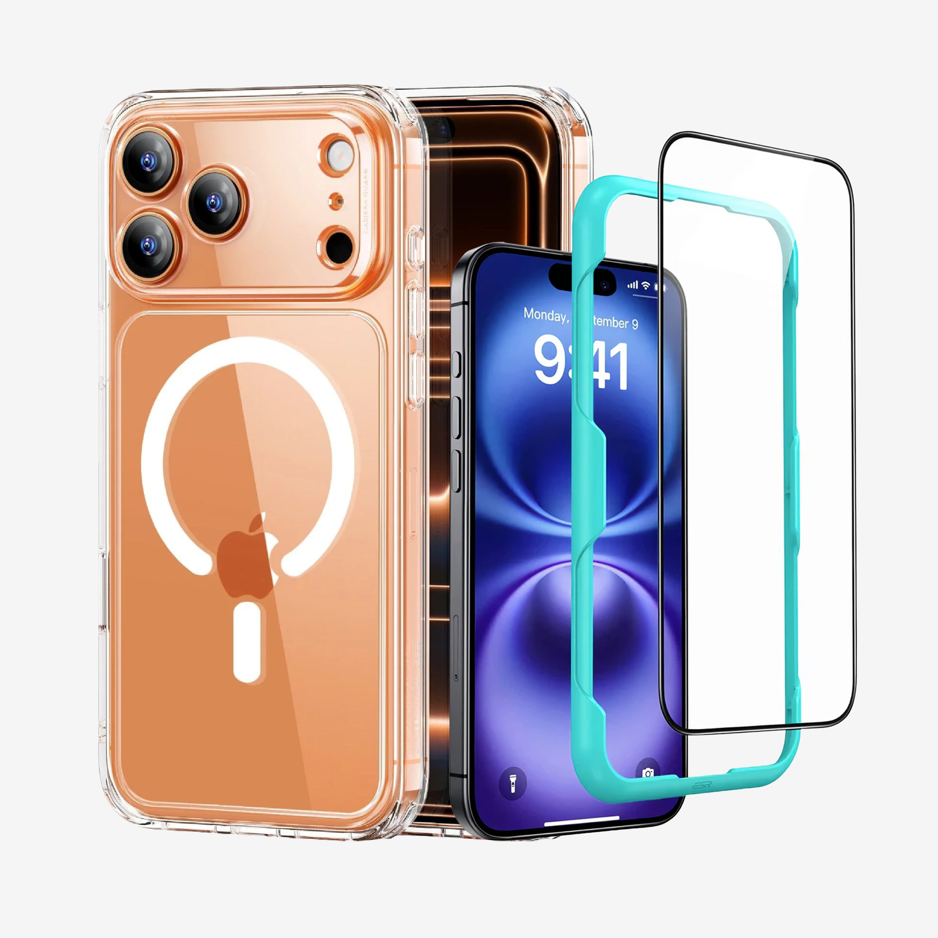 Bipack Classic Hybrid (Camera Control) + Tempered Glass iPhone 17 Pro Max