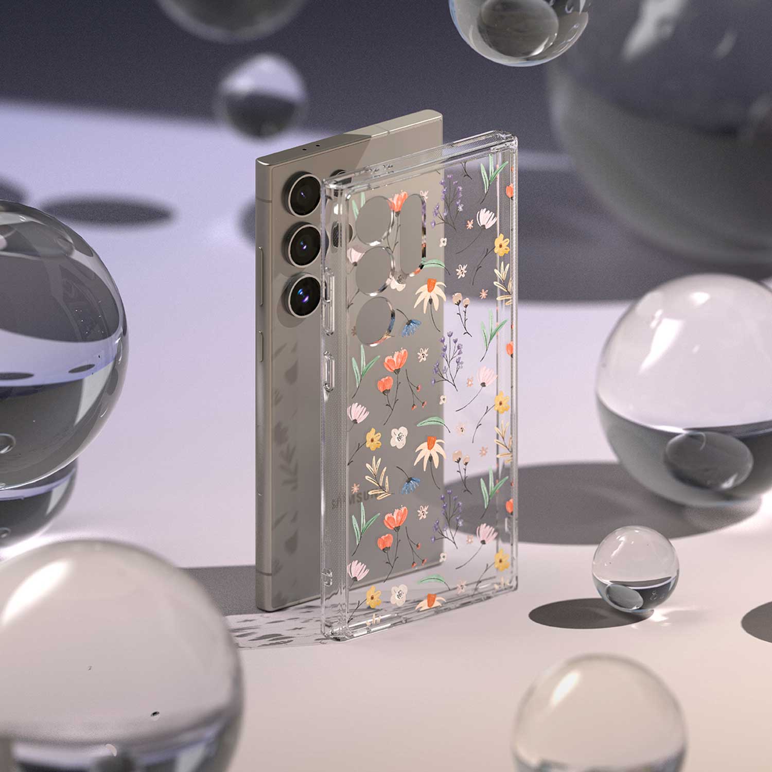 Case Ringke Fusion Design Galaxy S24 Ultra - Dry Flowers