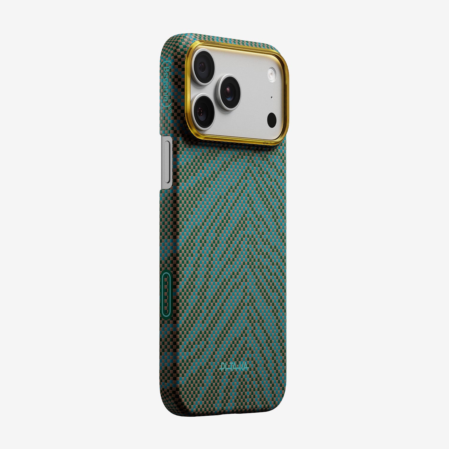 Case Pitaka Aramid Edge para iPhone 17 Pro Max - Dive Green (PitaTap™)