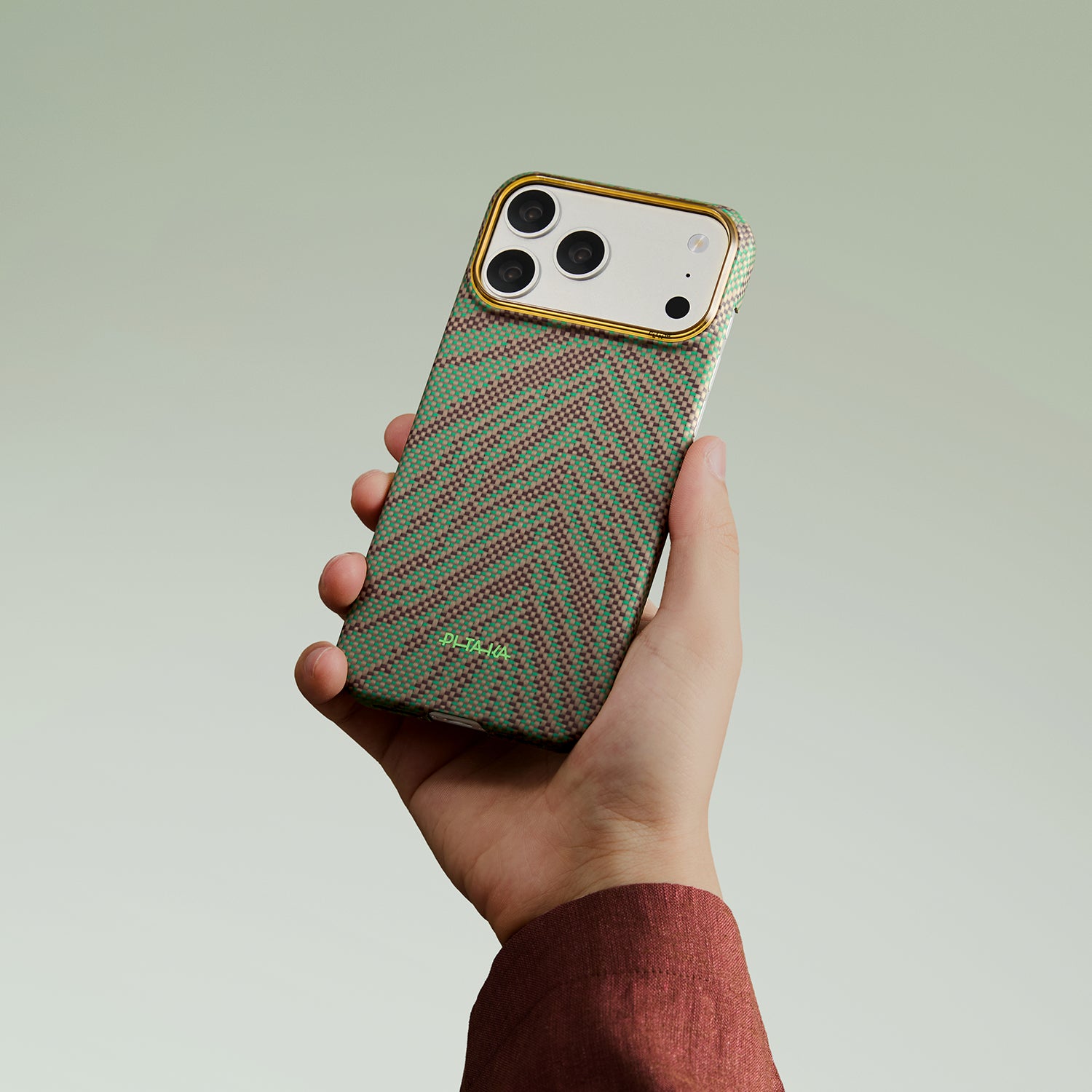 Case Pitaka Aramid Edge para iPhone 17 Pro Max - Sprout Surge (PitaTap™)