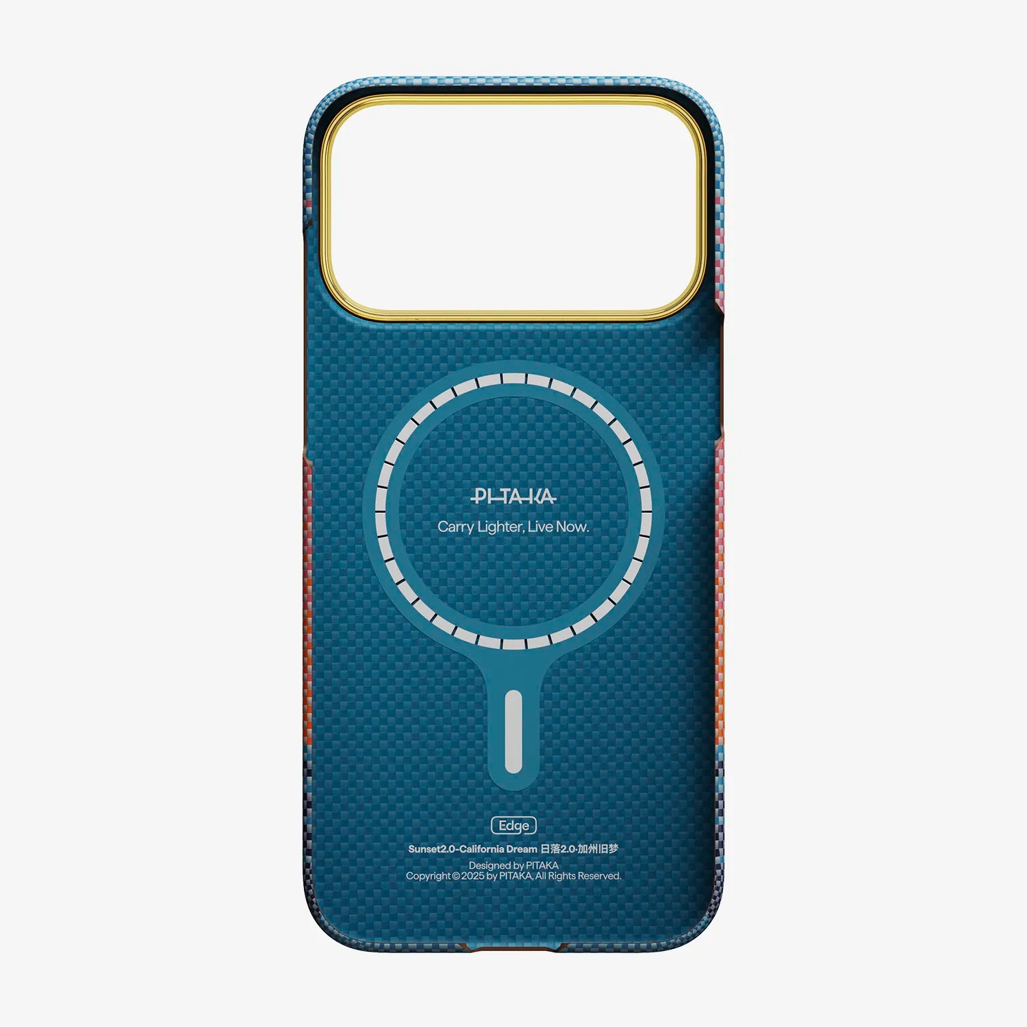Case Pitaka Aramid Edge para iPhone 17 Pro - California Sunset 2.0 Dream 04 (PitaTap™)