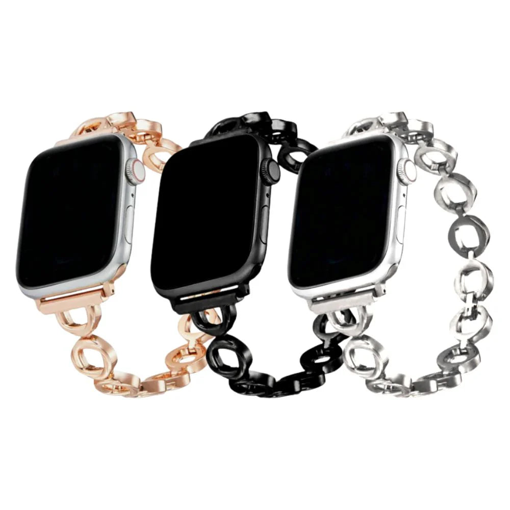 Correa de Acero Apple Watch Acero Ring – Mujer