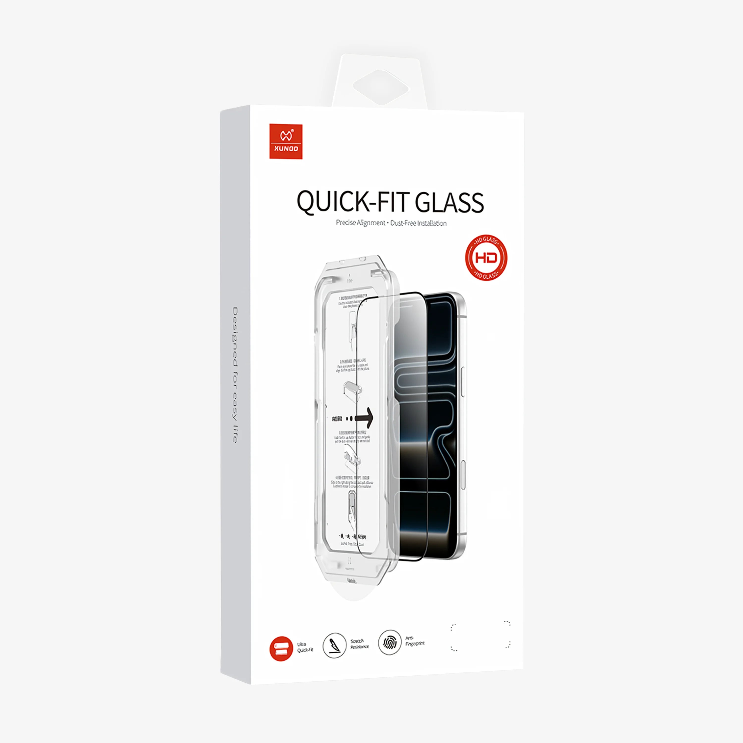 Protector de Pantalla Xundd Quick-Fit Glass HD - Galaxy A57 / S25 FE / S26 FE
