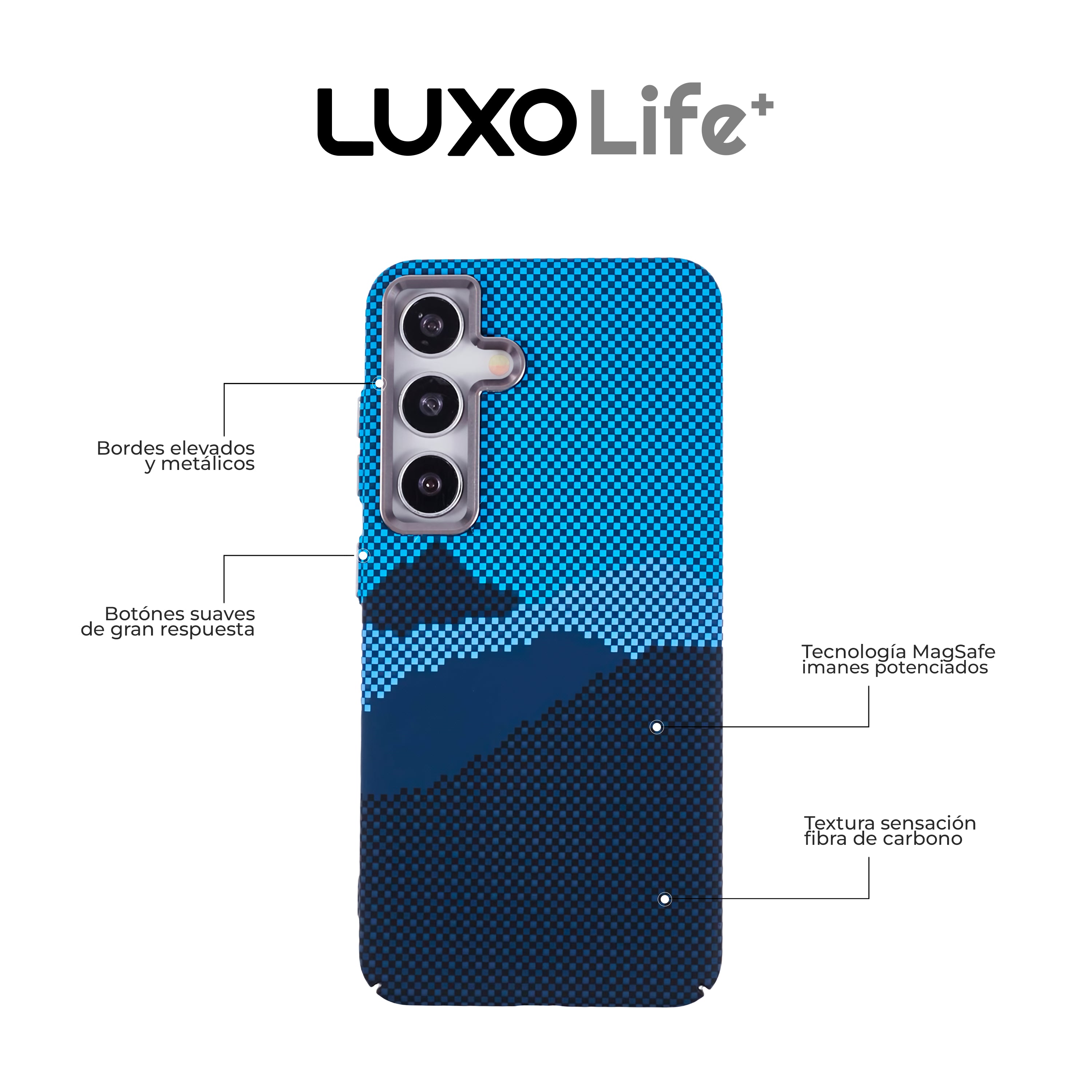 Case Ultra Delgado con Diseño Fibra de Carbono para Galaxy S24