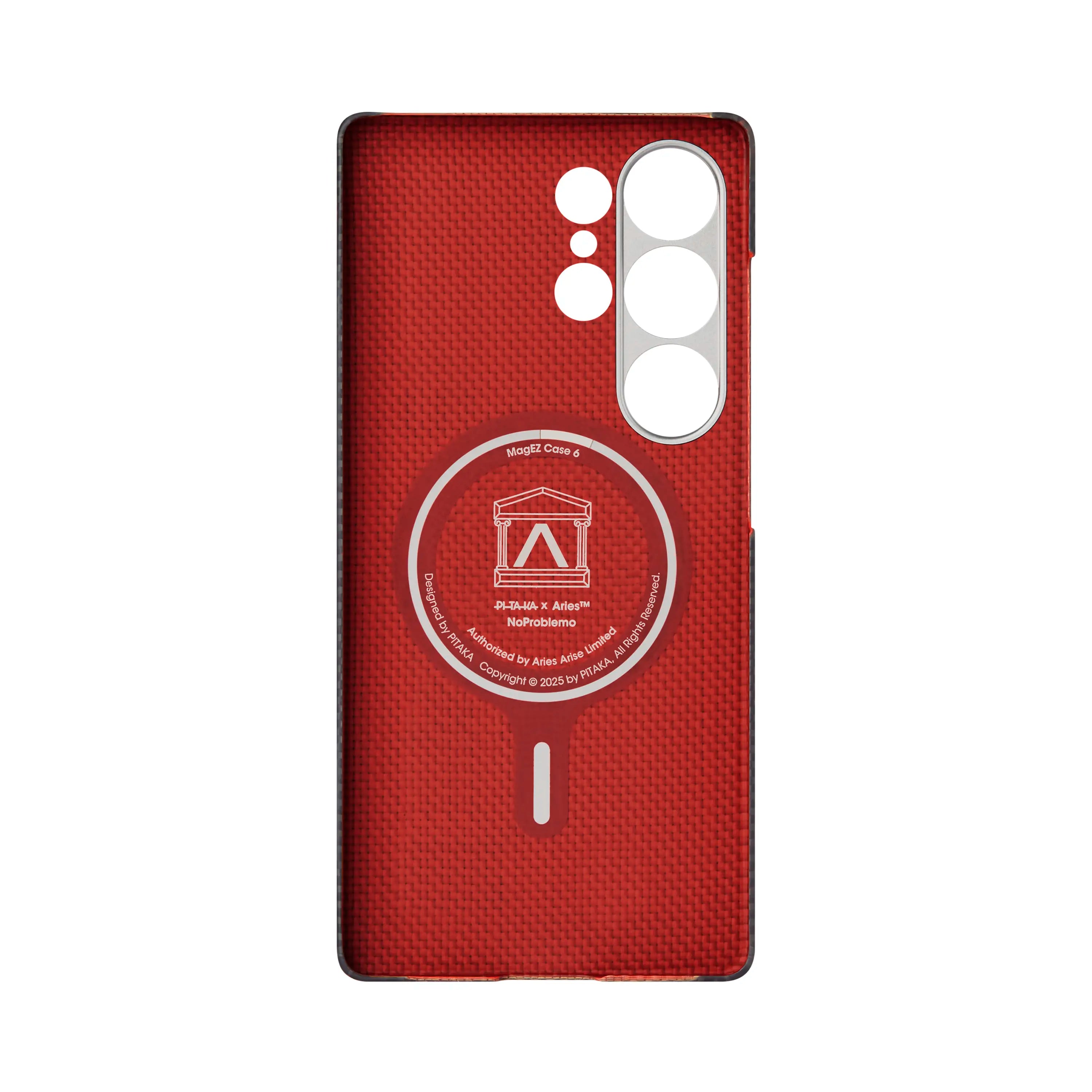 Case Pitaka Edge · Aries Tactile Woven - Galaxy S25 Ultra (MagSafe)