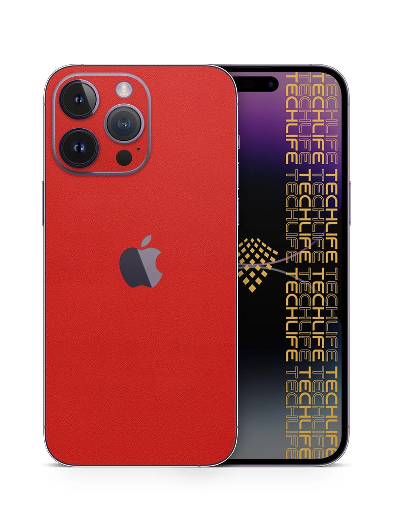 Skin Premium Alcantara Rojo iPhone 14 Pro Max