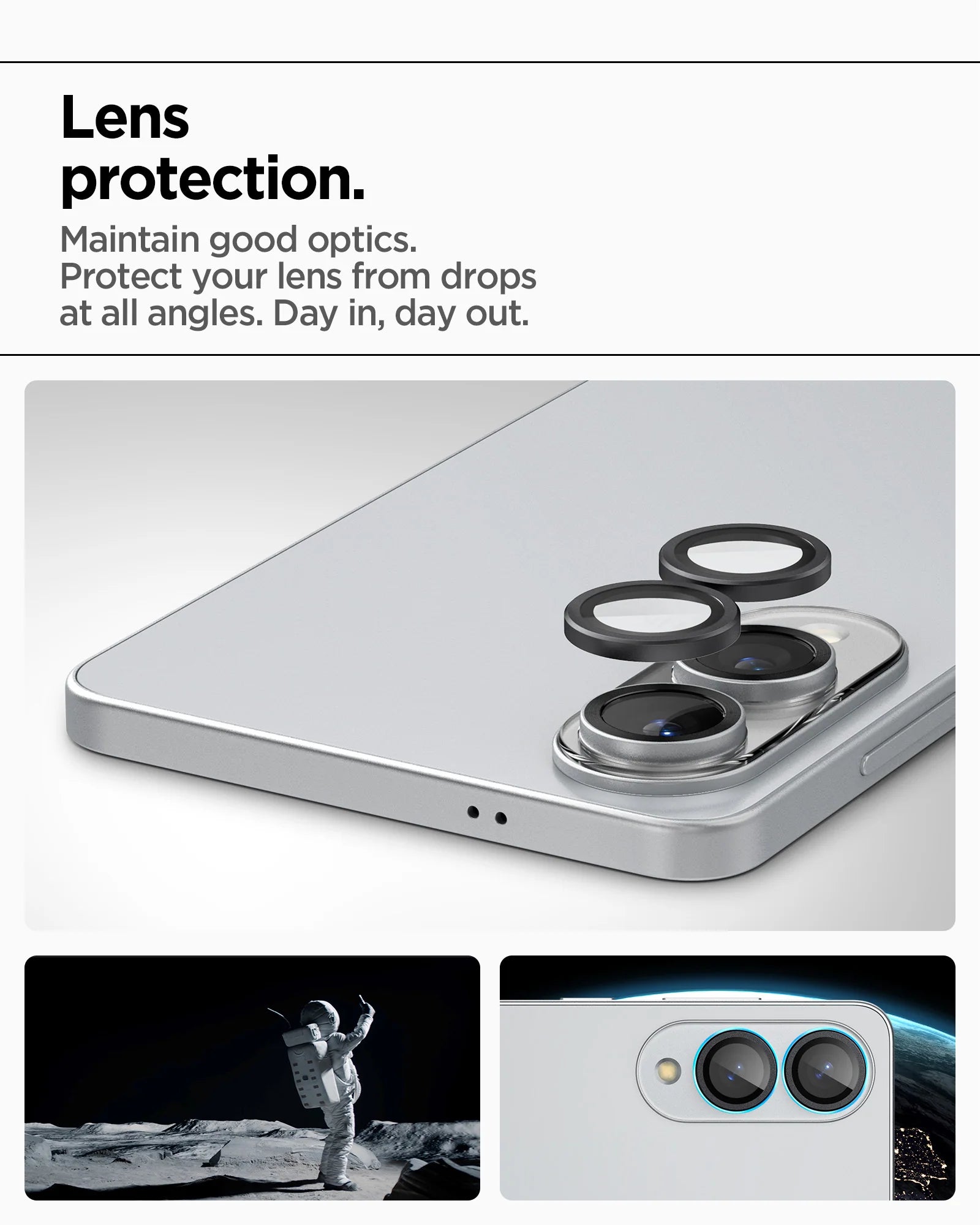 Protector de Cámaras Optik Pro EZ Fit - Galaxy S25 Edge ( 2pack)