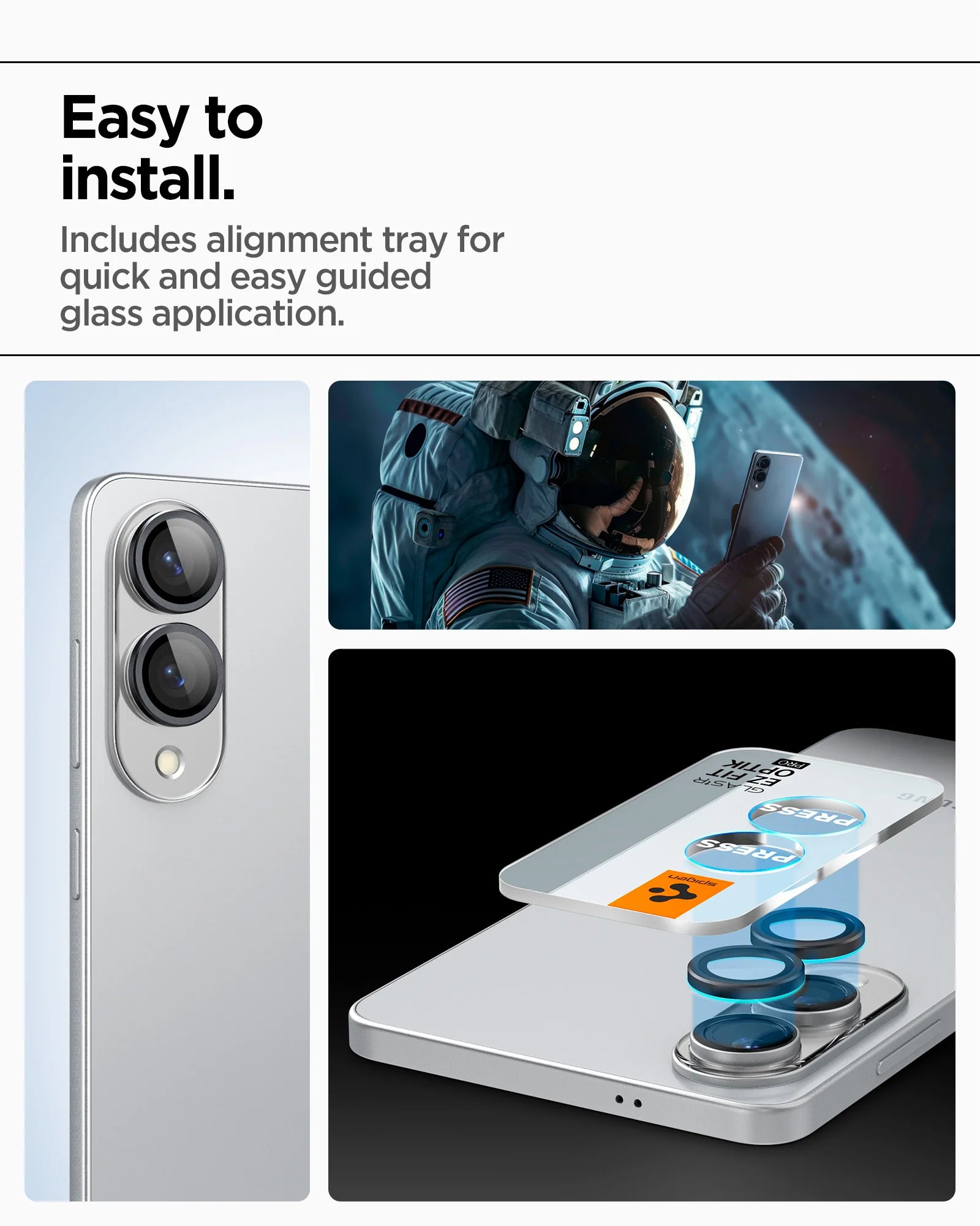 Protector de Cámaras Optik Pro EZ Fit - Galaxy S25 Edge ( 2pack)