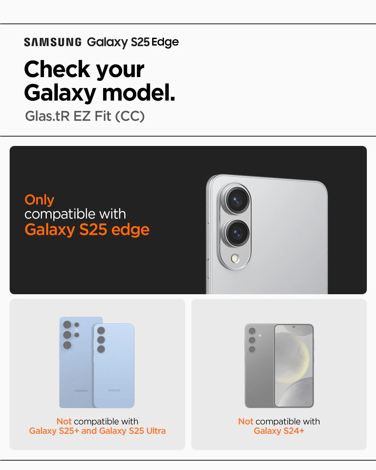 Protector de Pantalla Spigen GLAS.tR EZ Fit Pro Galaxy S25 Edge