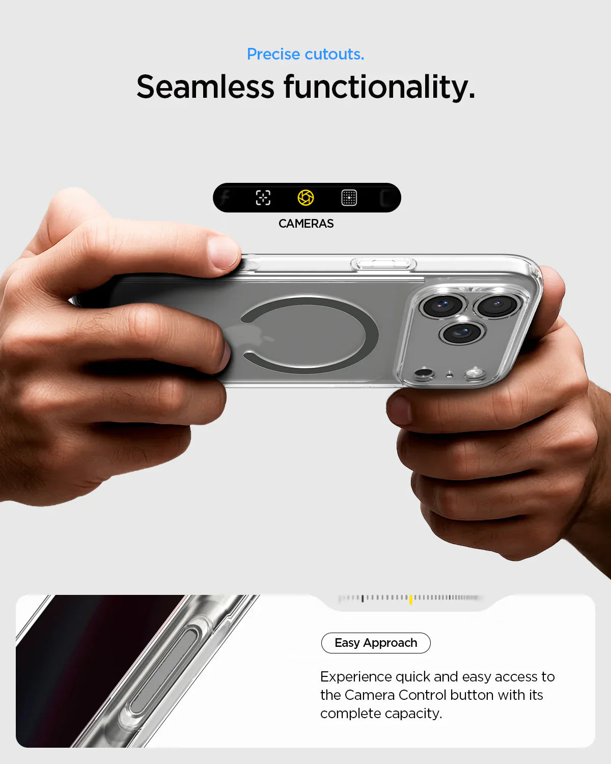 Case Spigen Crystal Hybrid Mag Fit iPhone 17 Pro (MagSafe)