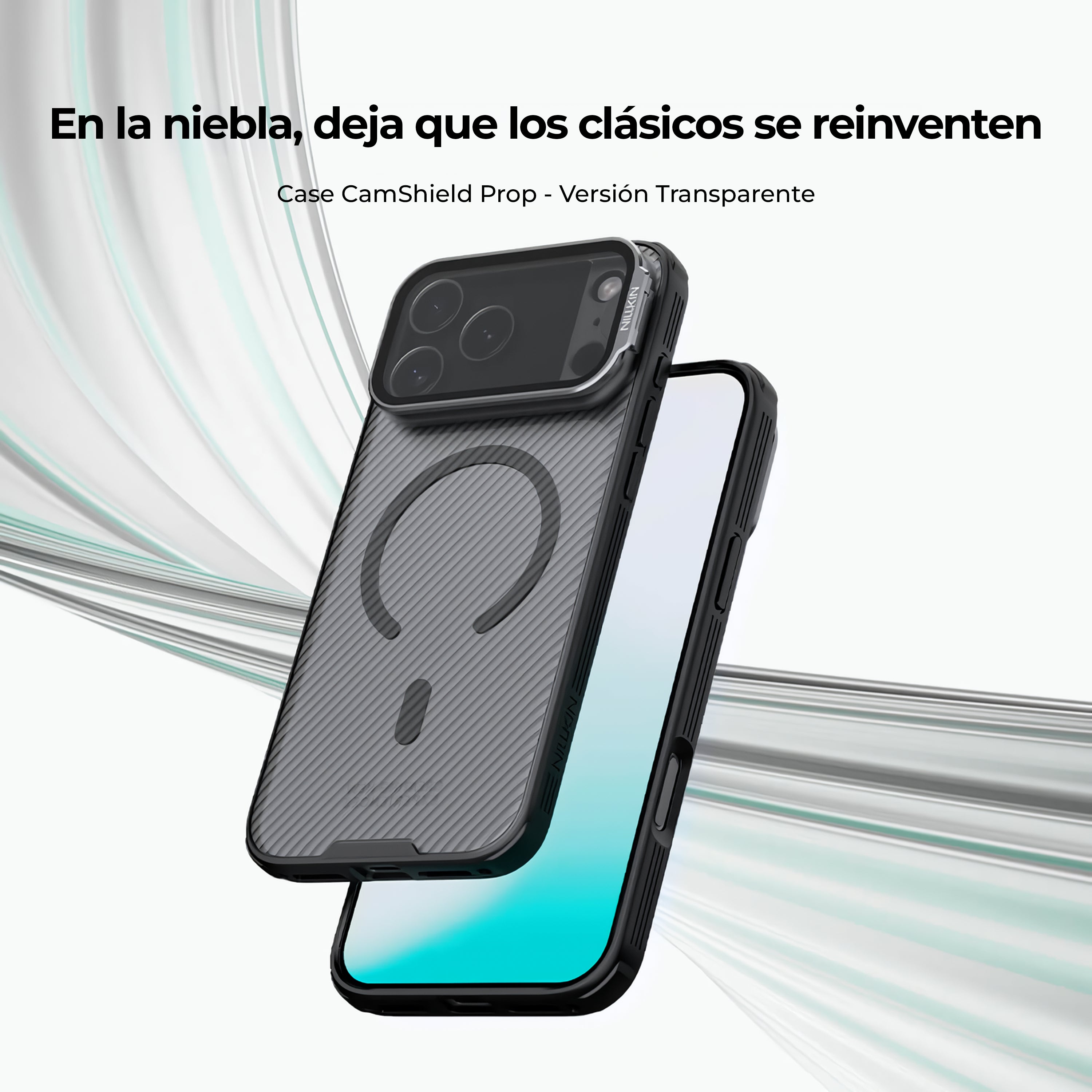 Case Nillkin CamShield Prop - iPhone 17 Pro Max ( Lente Transparente Oscuro ) (Magsafe)