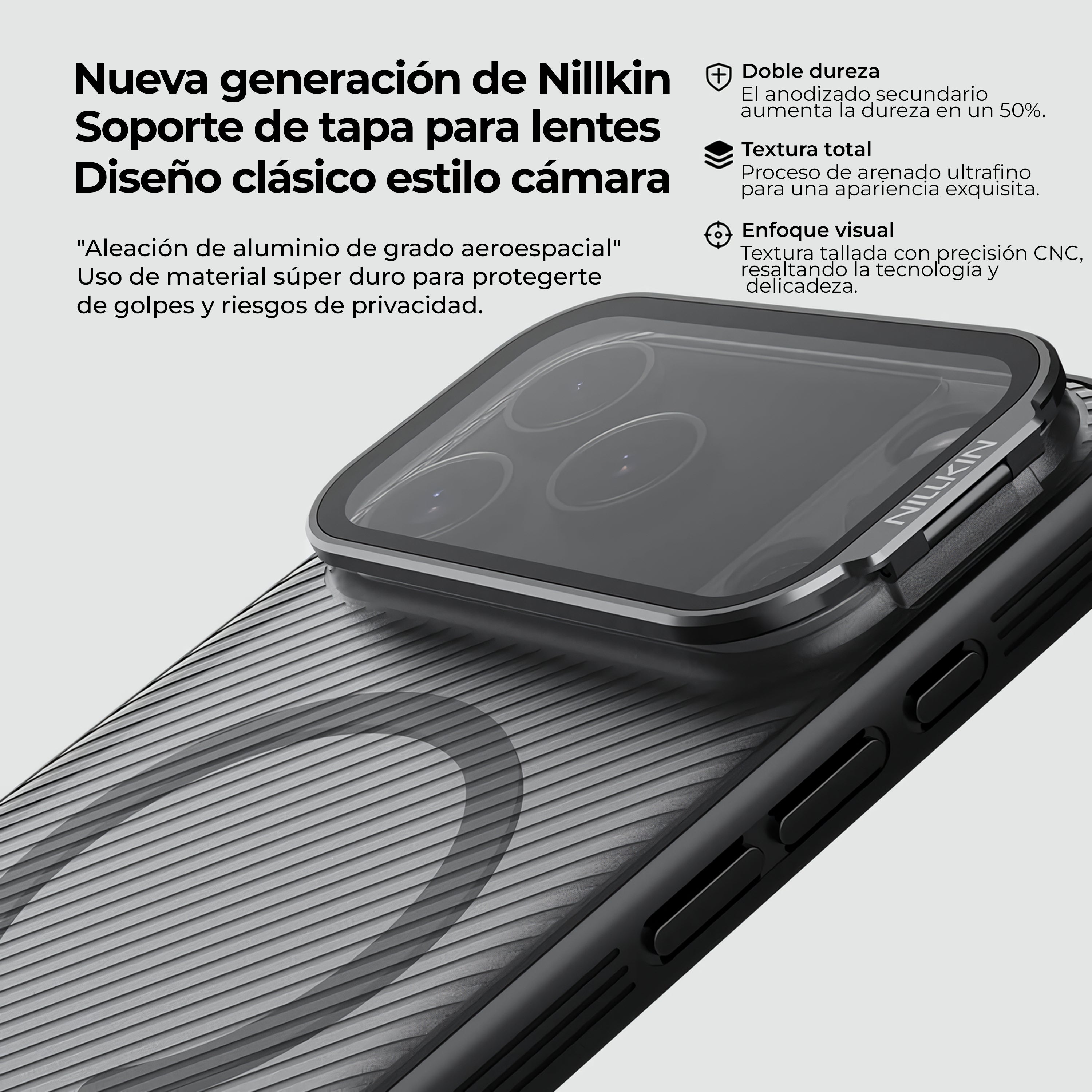 Case Nillkin CamShield Prop - iPhone 17 Pro Max ( Lente Transparente Oscuro ) (Magsafe)