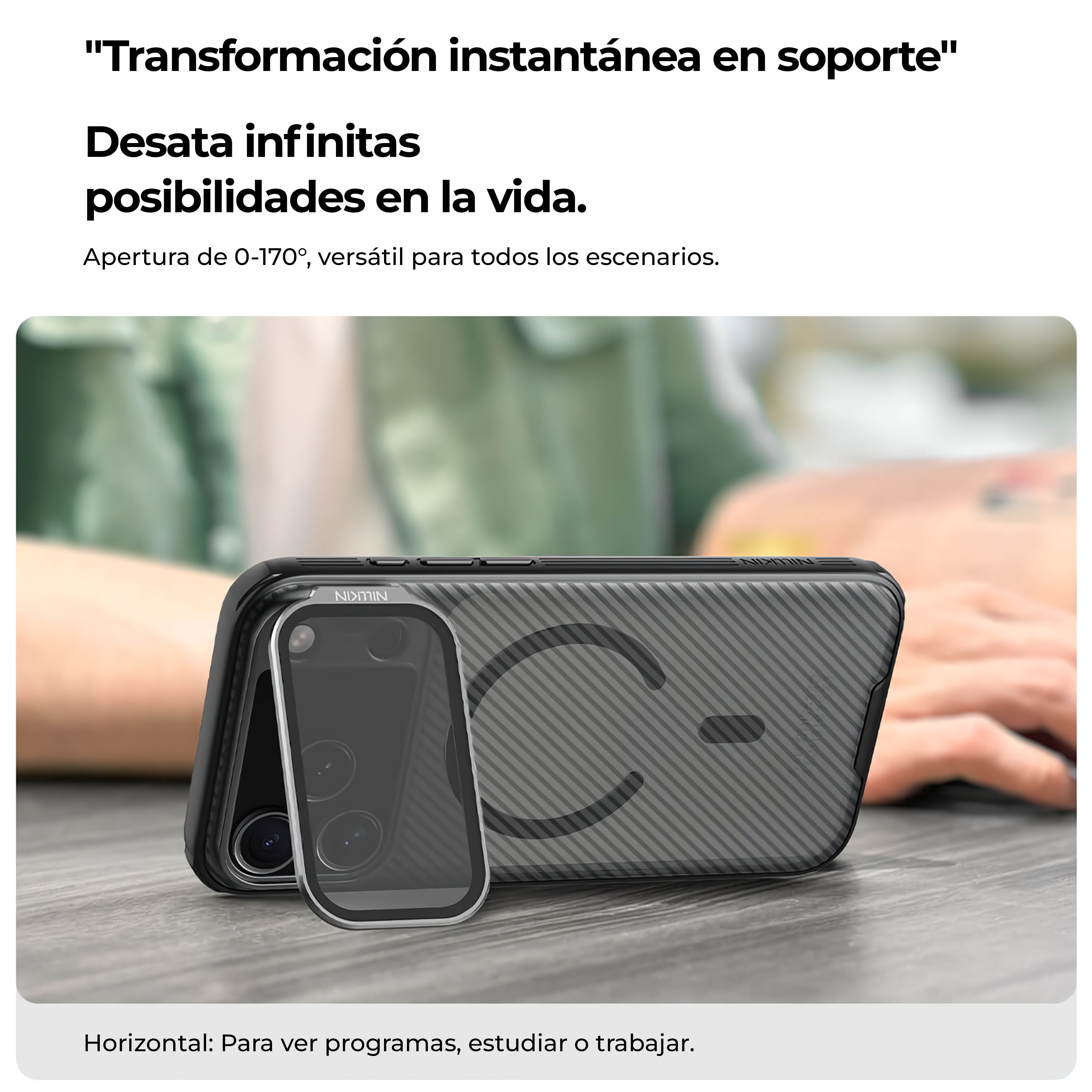 Case Nillkin CamShield Prop - iPhone 17 Pro Max ( Lente Transparente Oscuro ) (Magsafe)