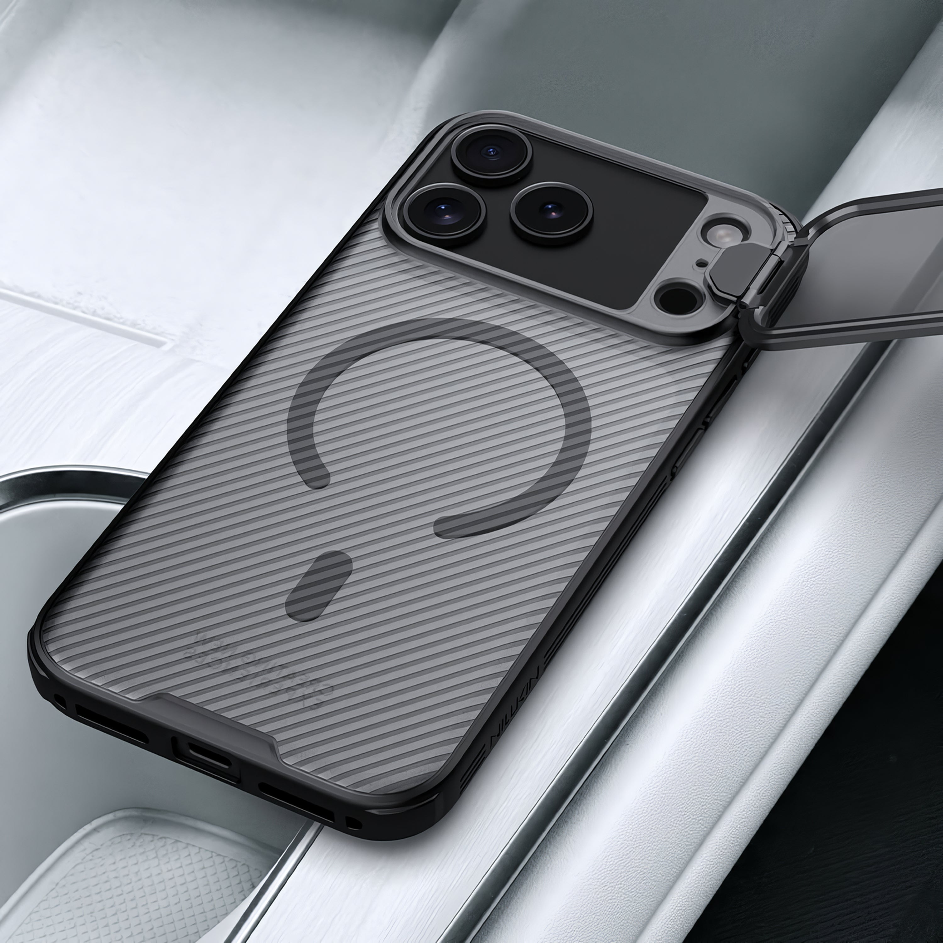 Case Nillkin CamShield Prop - iPhone 17 Pro ( Lente Transparente Oscuro ) (Magsafe)