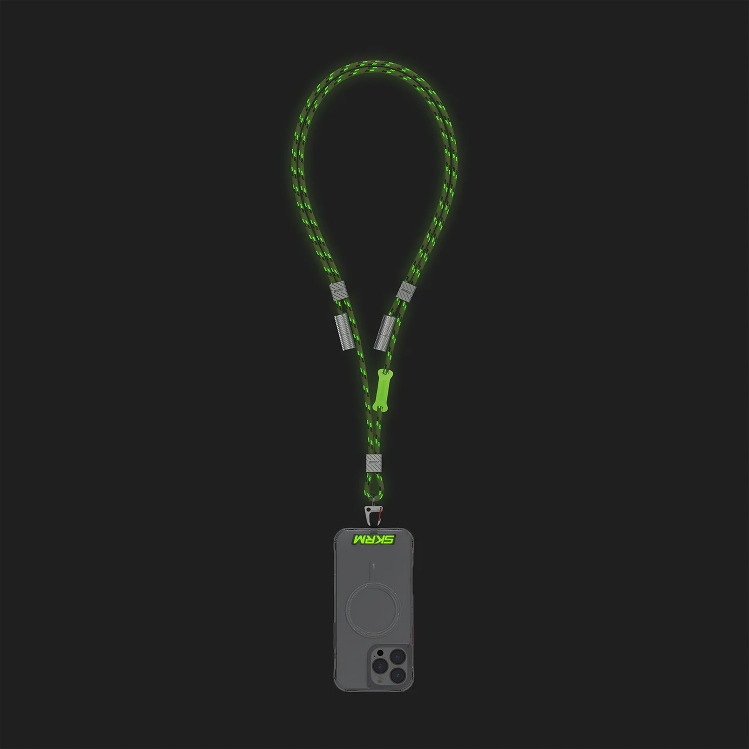 Correa Skinarma Lanyard DYNO VE NITEGLOW Cargador 2 en 1 con Cable USB-C
