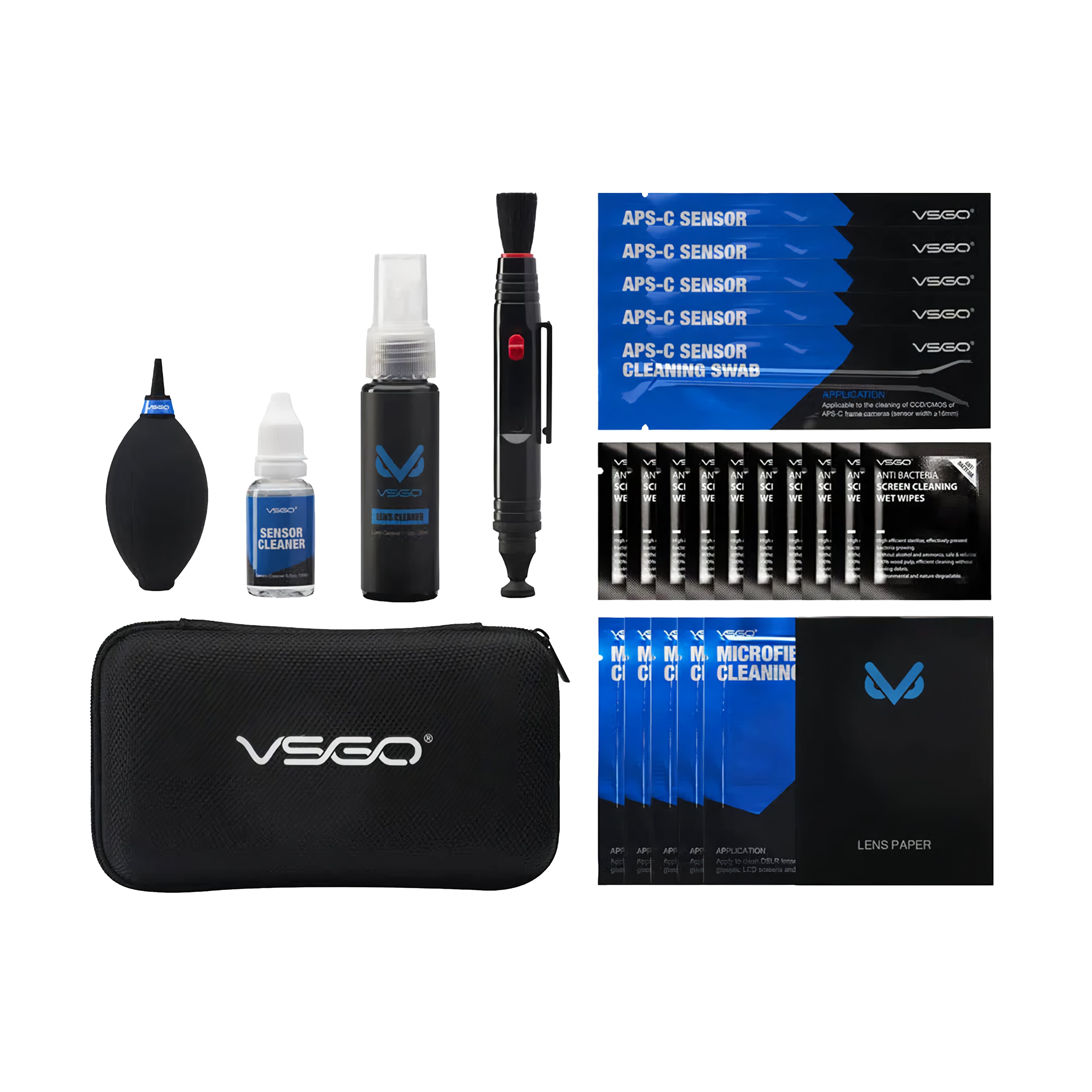 Kit de Limpieza Sensor VSGO 69 en 1 - Estuche de Transporte