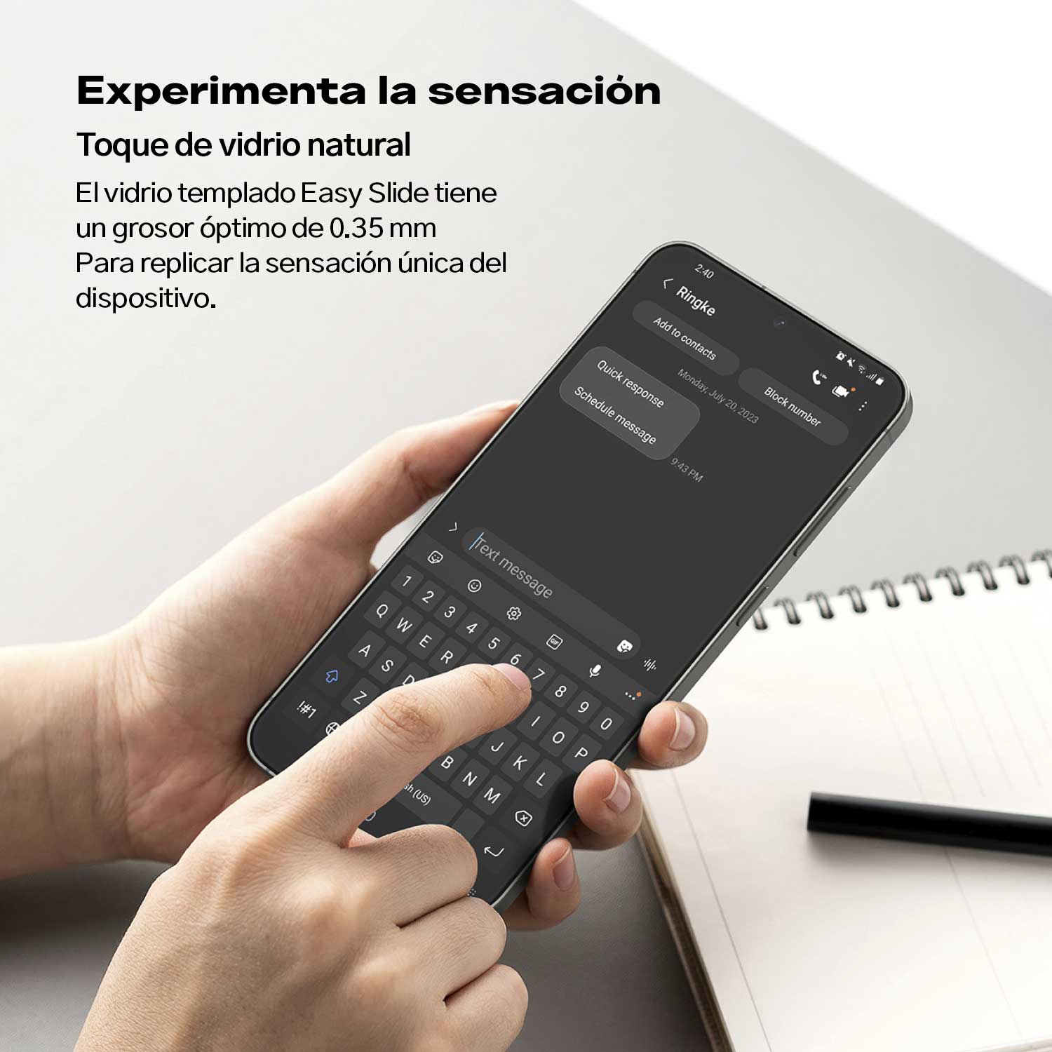 Protector de Pantalla Vidrio Ringke Galaxy S25 / S24 (Instalador) 1pc