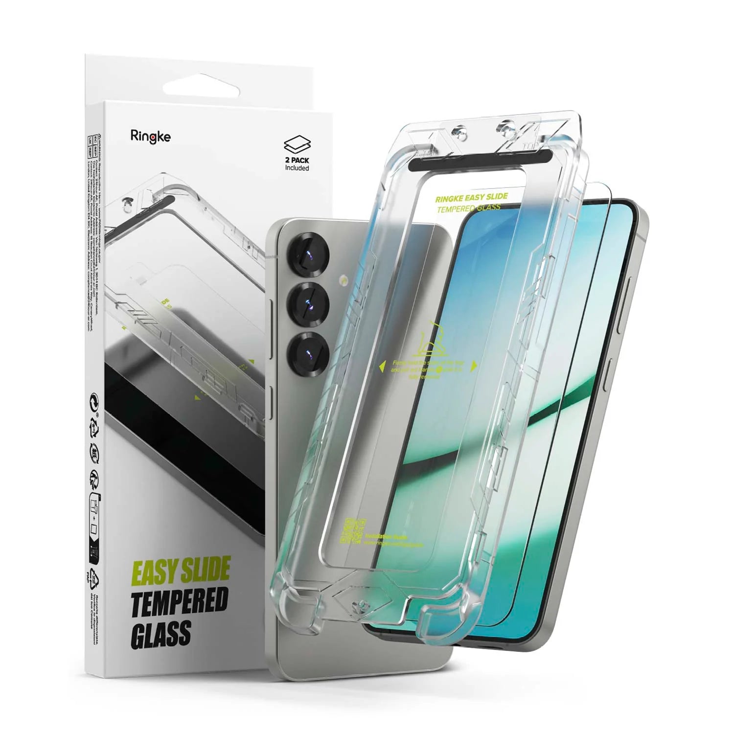 Protector de Pantalla Vidrio Ringke Galaxy S25 / S24 (Instalador) 1pc