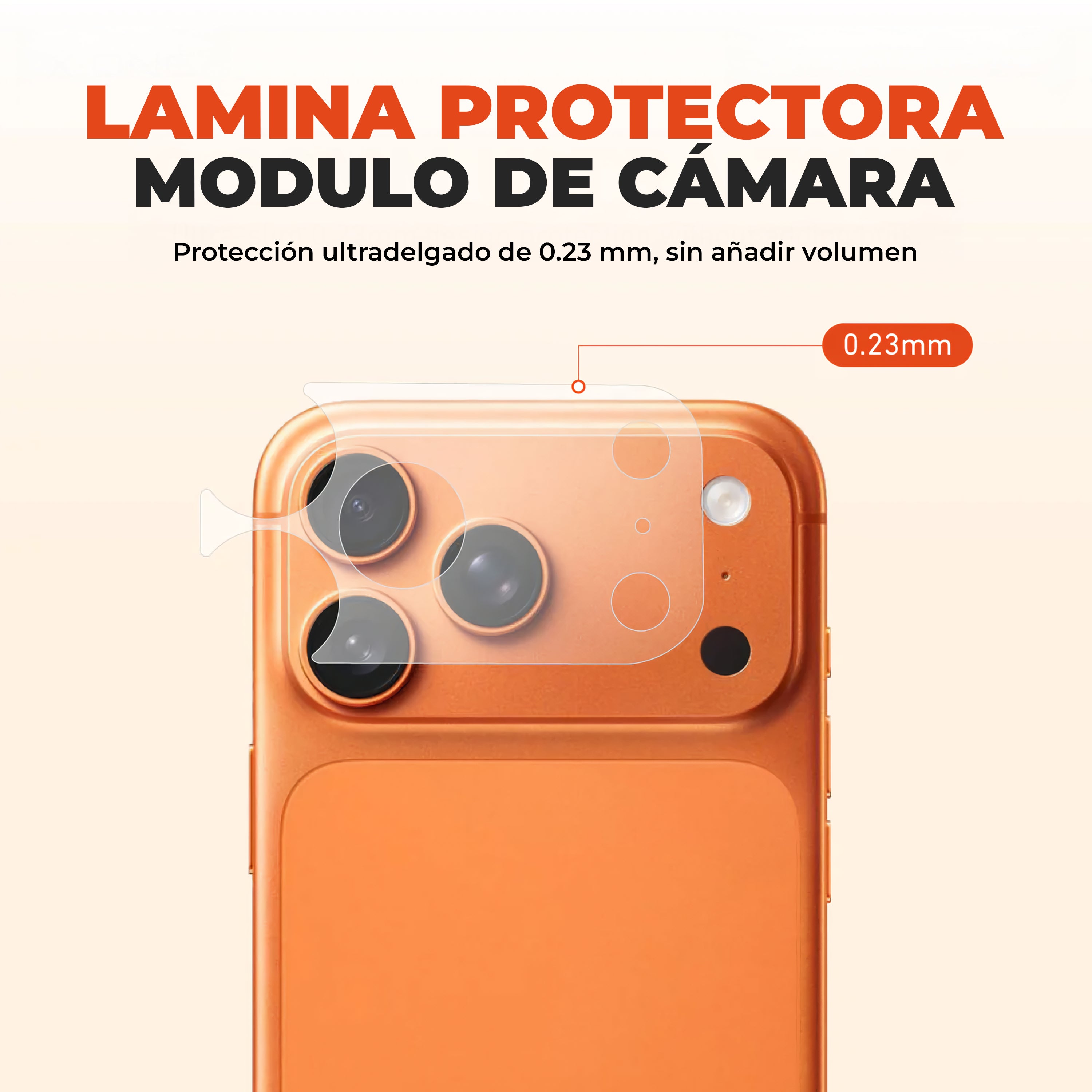 Pack Protector de Membrana Trasera + Módulo de Cámara iPhone 17 Pro
