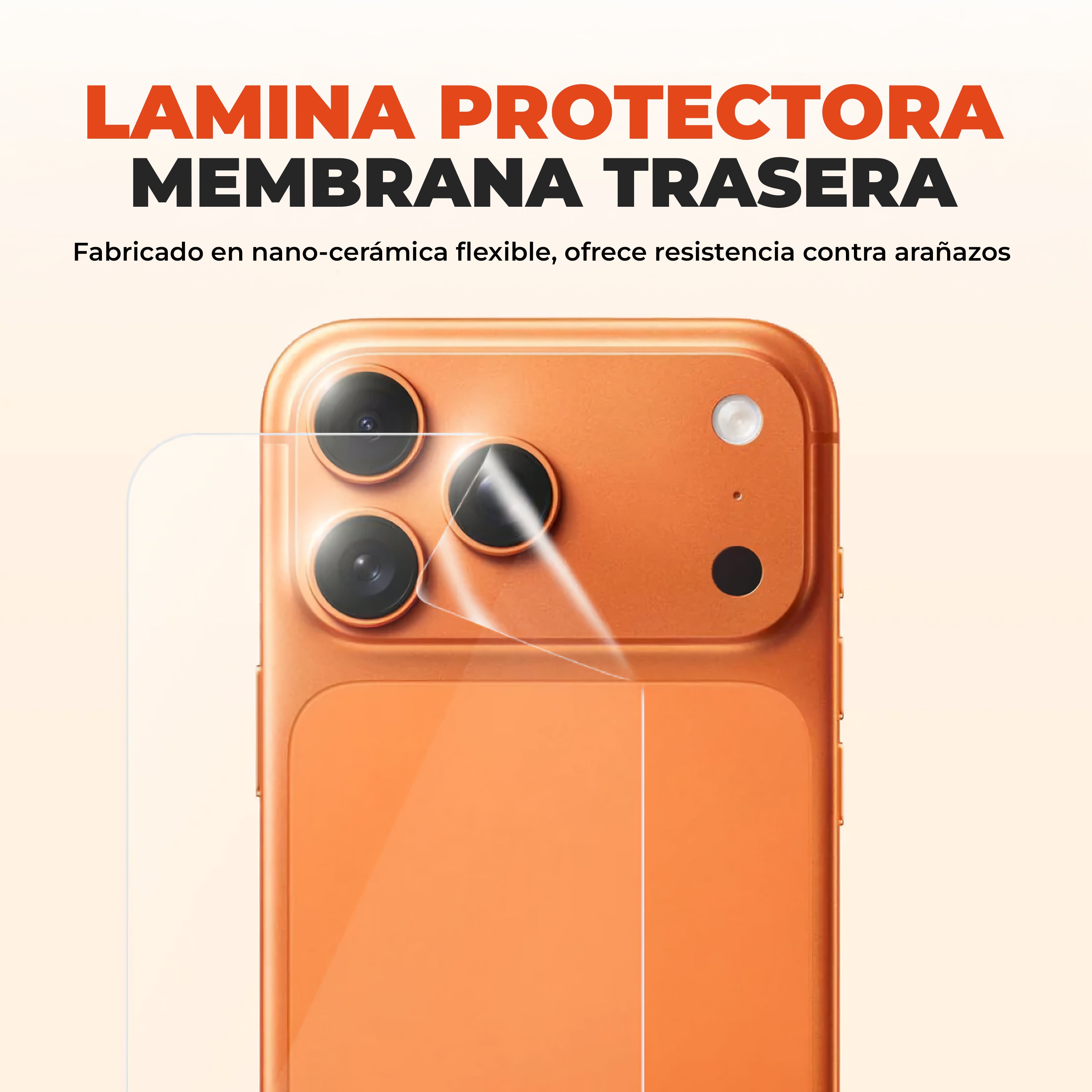 Protector Membrana Trasera iPhone 17 Pro Max