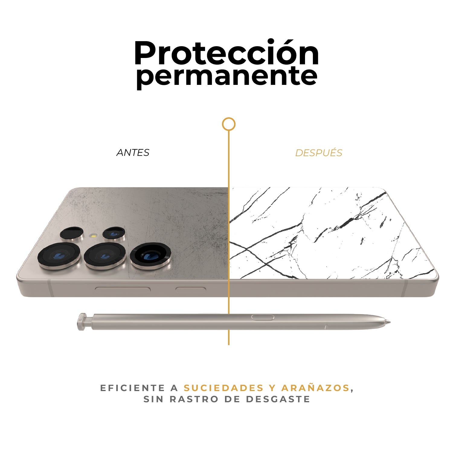 Skin Premium Mármol Nero - Galaxy S26 Ultra