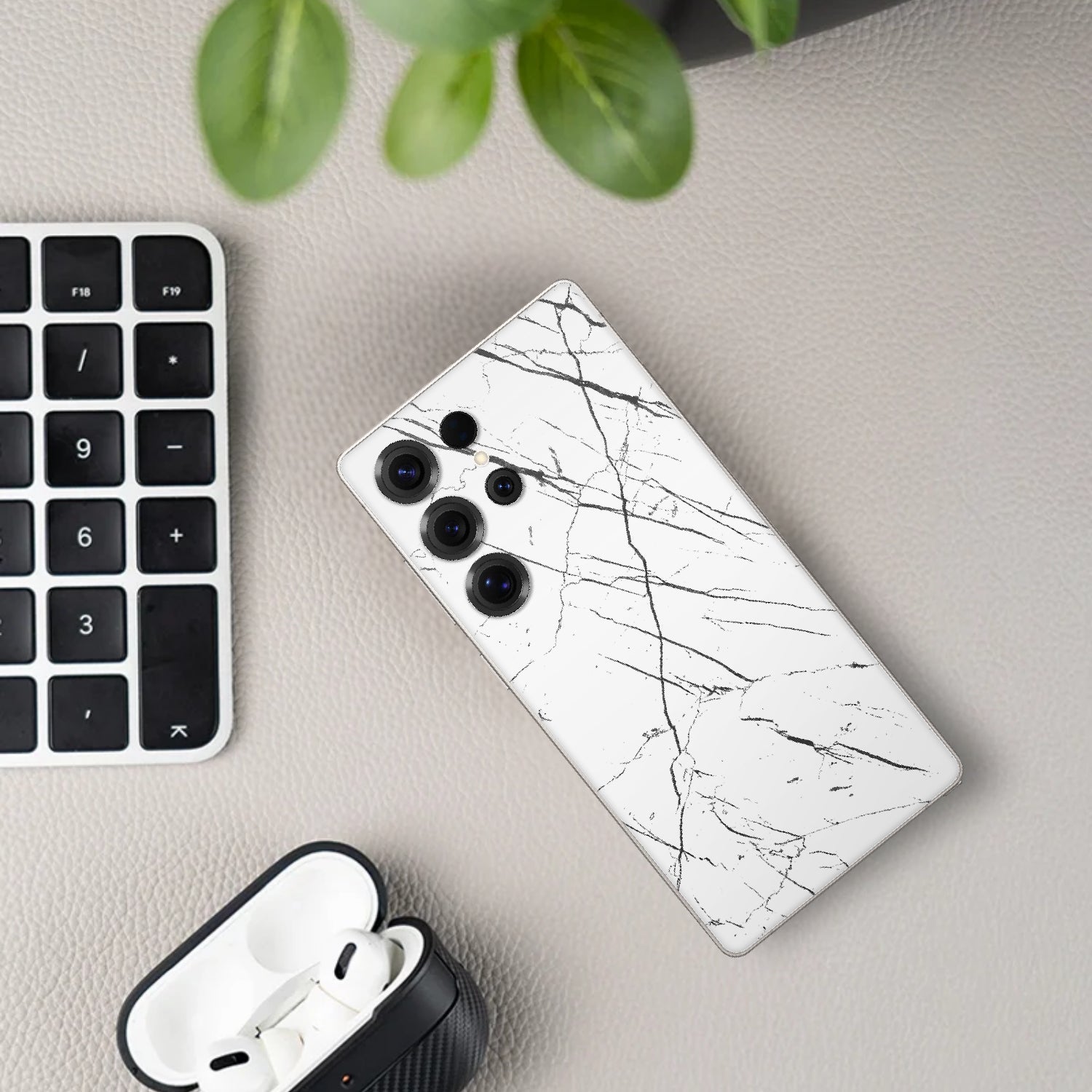 Skin Premium Mármol Nero - Galaxy S26 Ultra