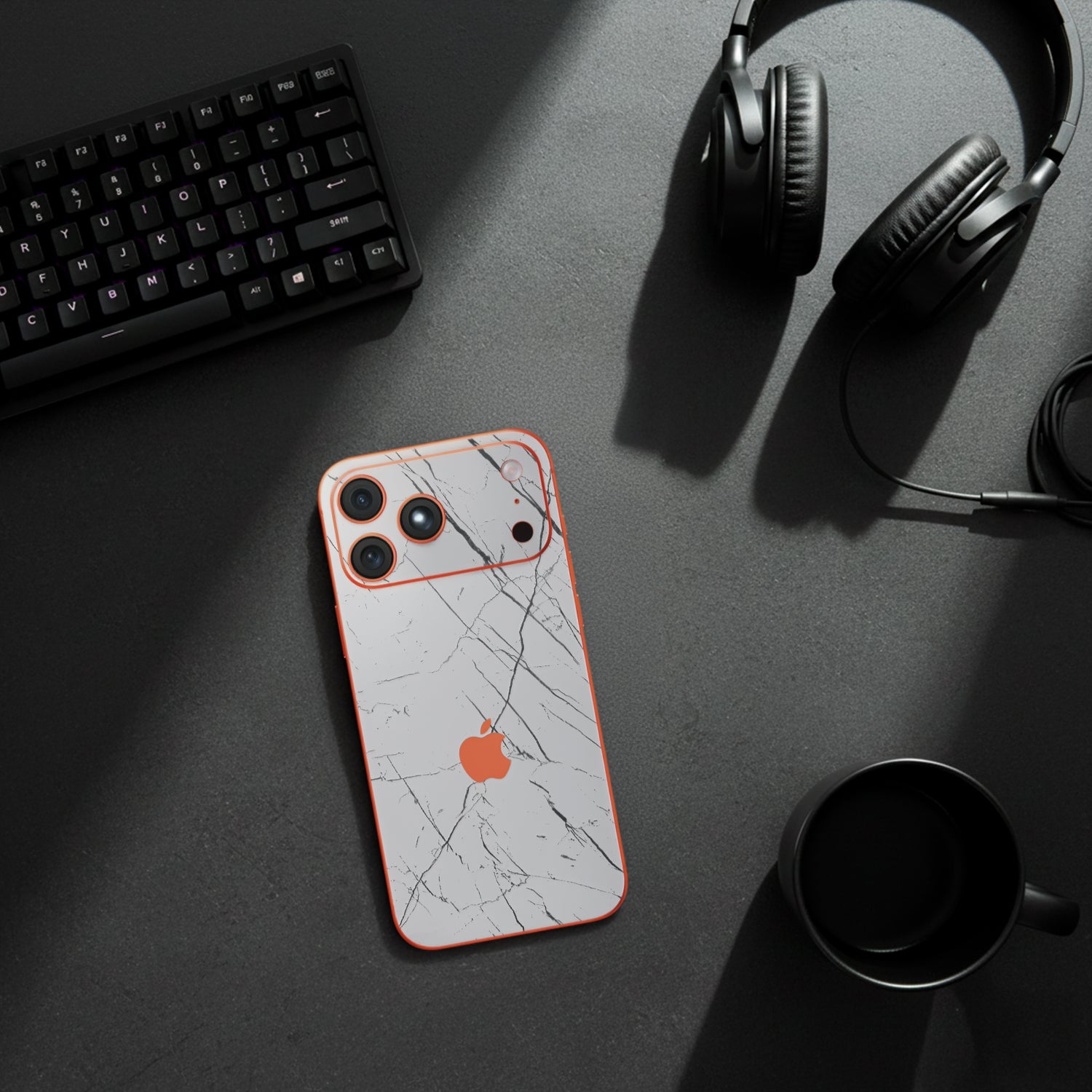 iPhone 17 Pro Skin Premium - Mármol Nero