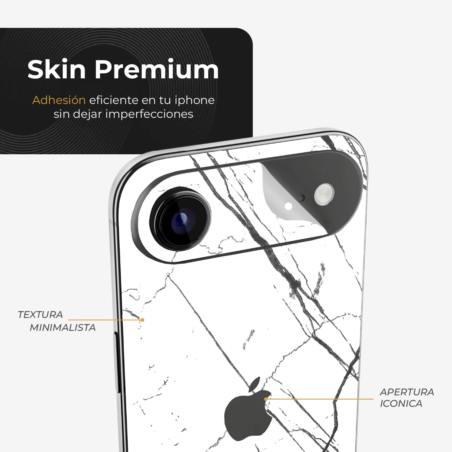 iPhone Air Skin Premium - Mármol Nero
