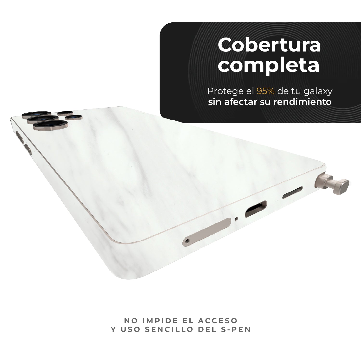 Skin Premium Mármol Ultra Blanco - Galaxy S26 Ultra