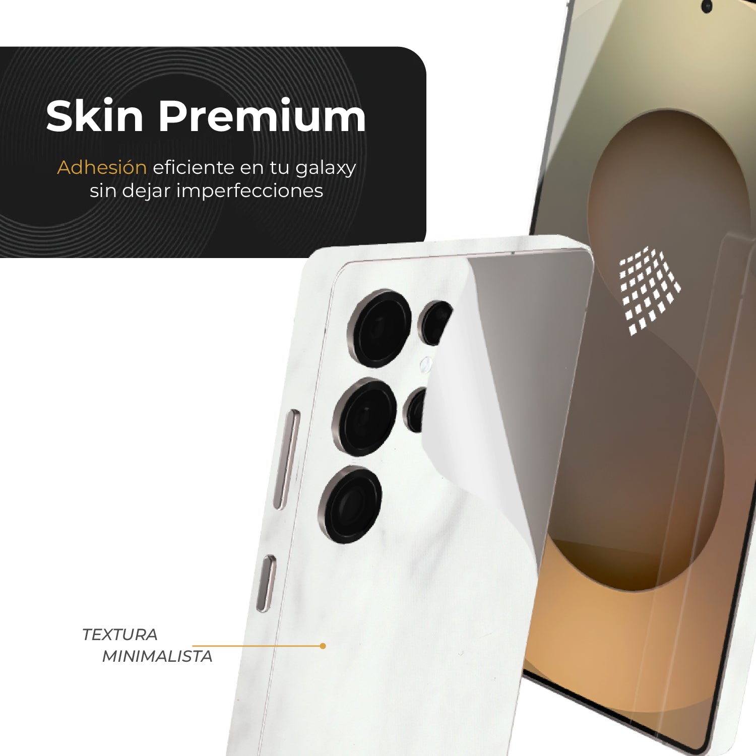 Skin Premium Mármol Ultra Blanco - Galaxy S26 Ultra