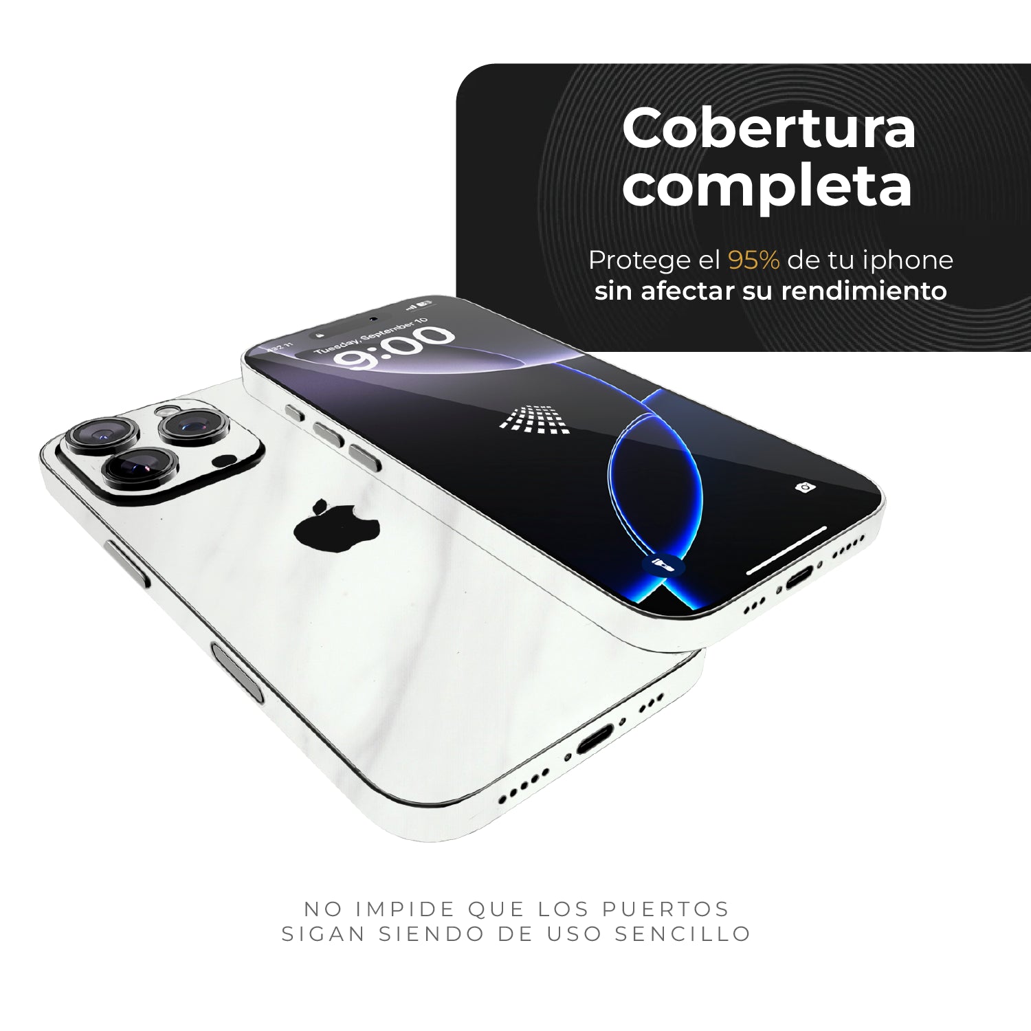 Skin Premium Mármol Ultra Blanco - iPhone 16 Pro