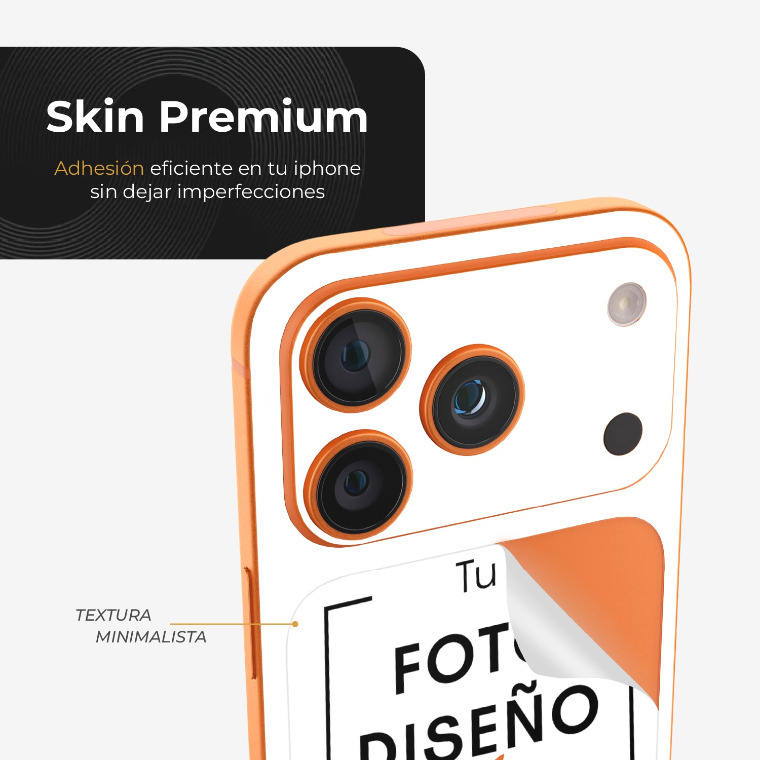 iPhone 17 Pro Skin Premium - Personalizado Transparente
