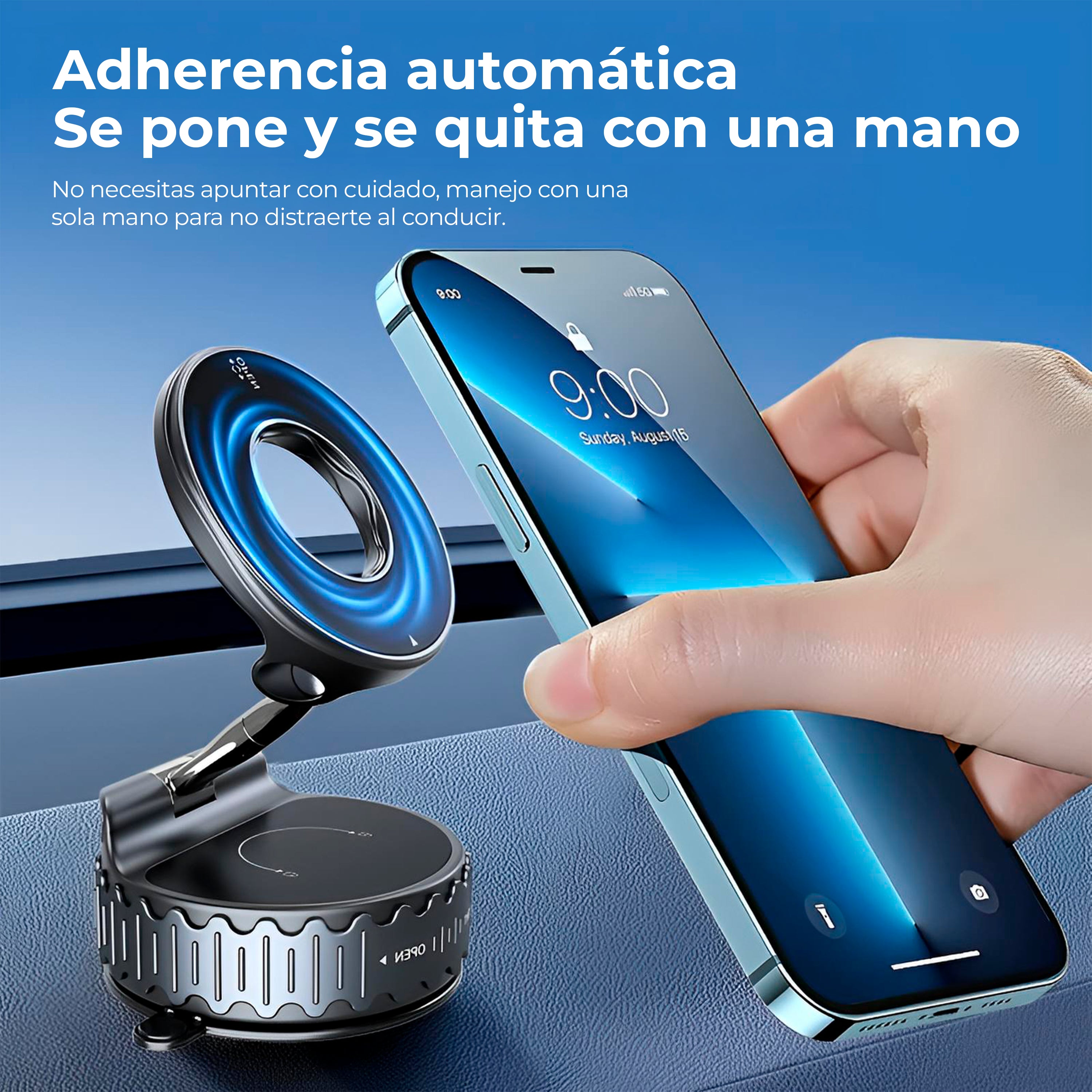 Soporte Magnético Seguro - Super Gama Pro | Parante MagSafe 360°