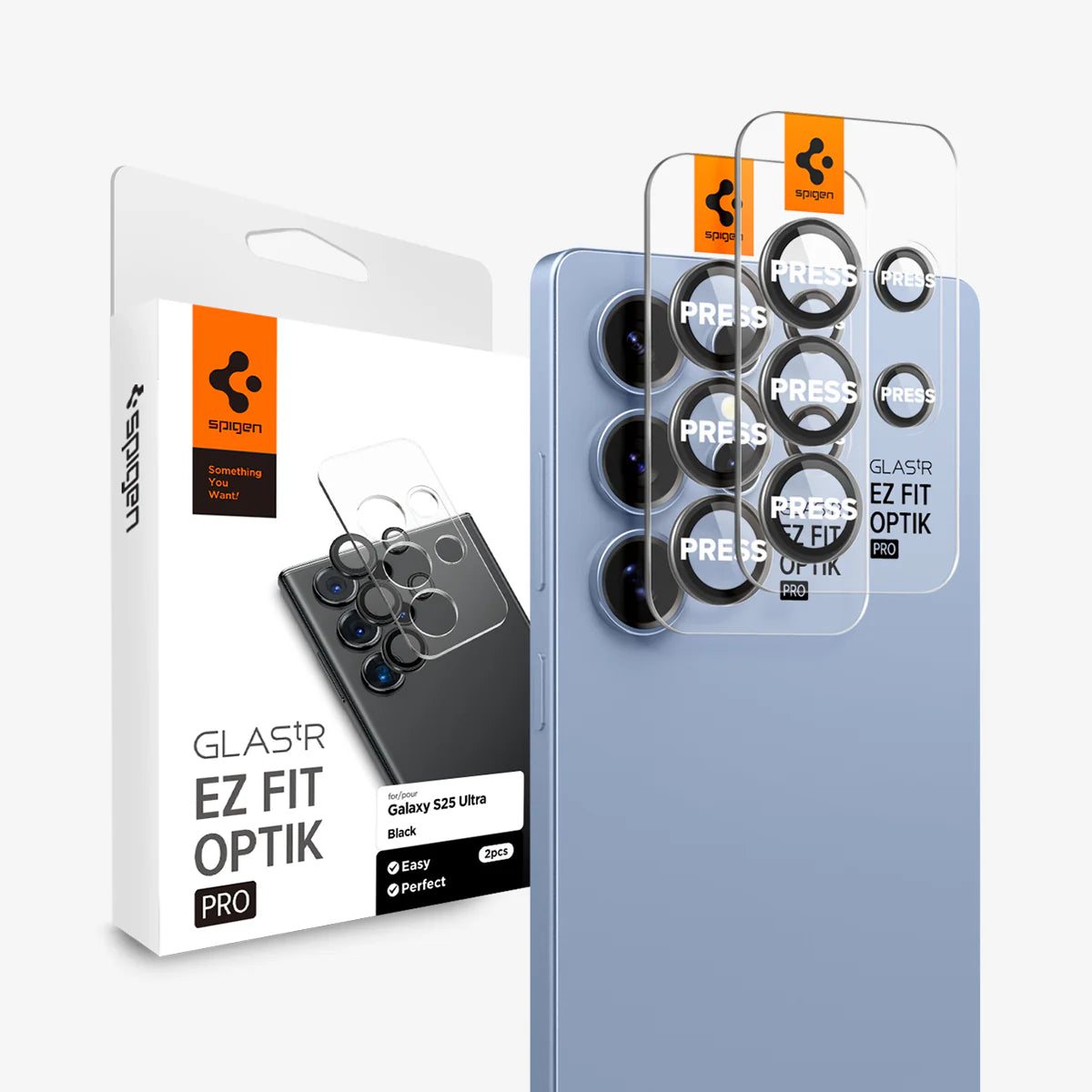 Protector de Cámara Spigen Optik Pro EZ Fit Galaxy S25 Ultra ( 2pack)
