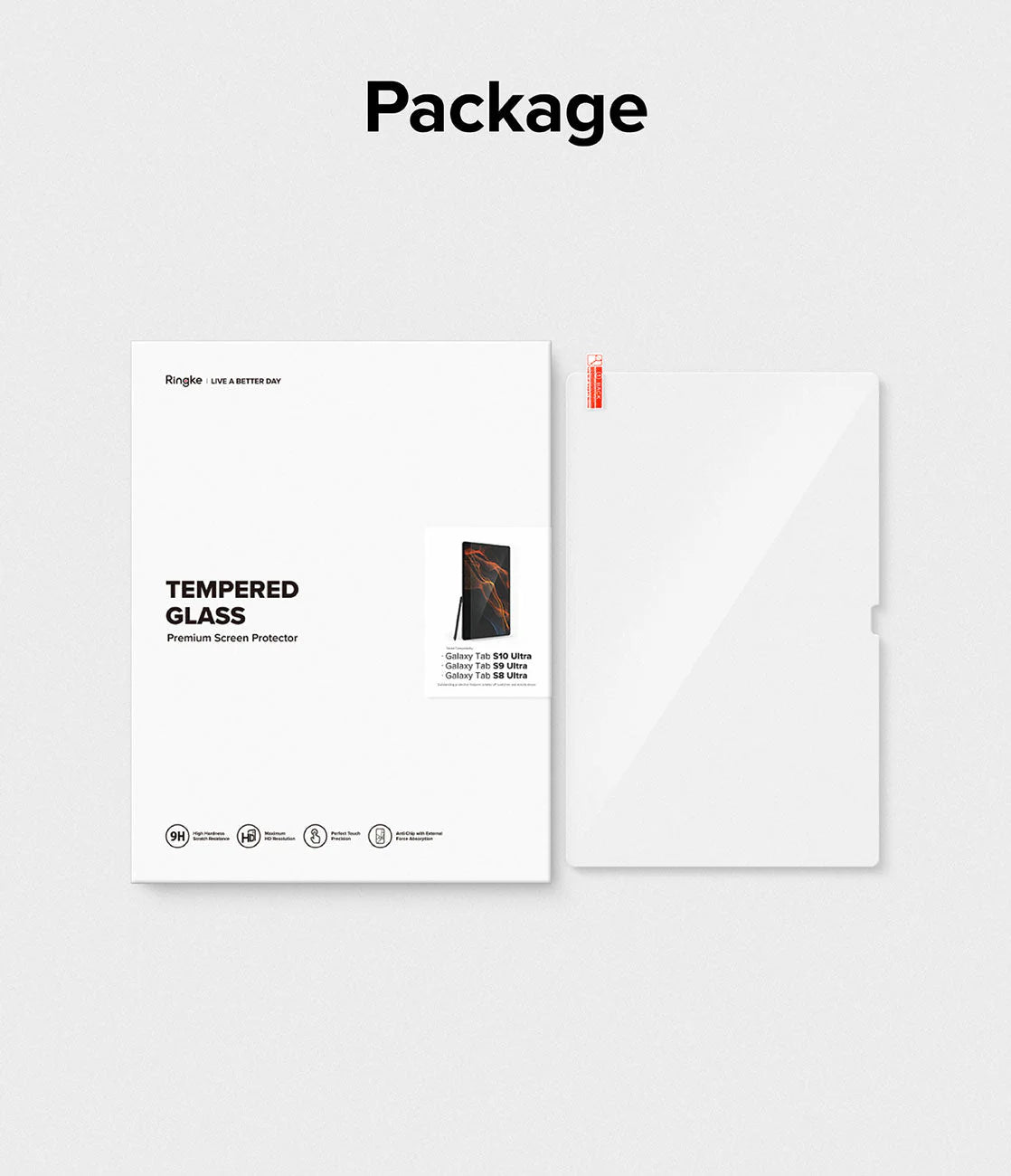 Vidrio Templado Ringke Invisible Defender Galaxy Tab S10 Ultra / S9 Ultra / S8 Ultra